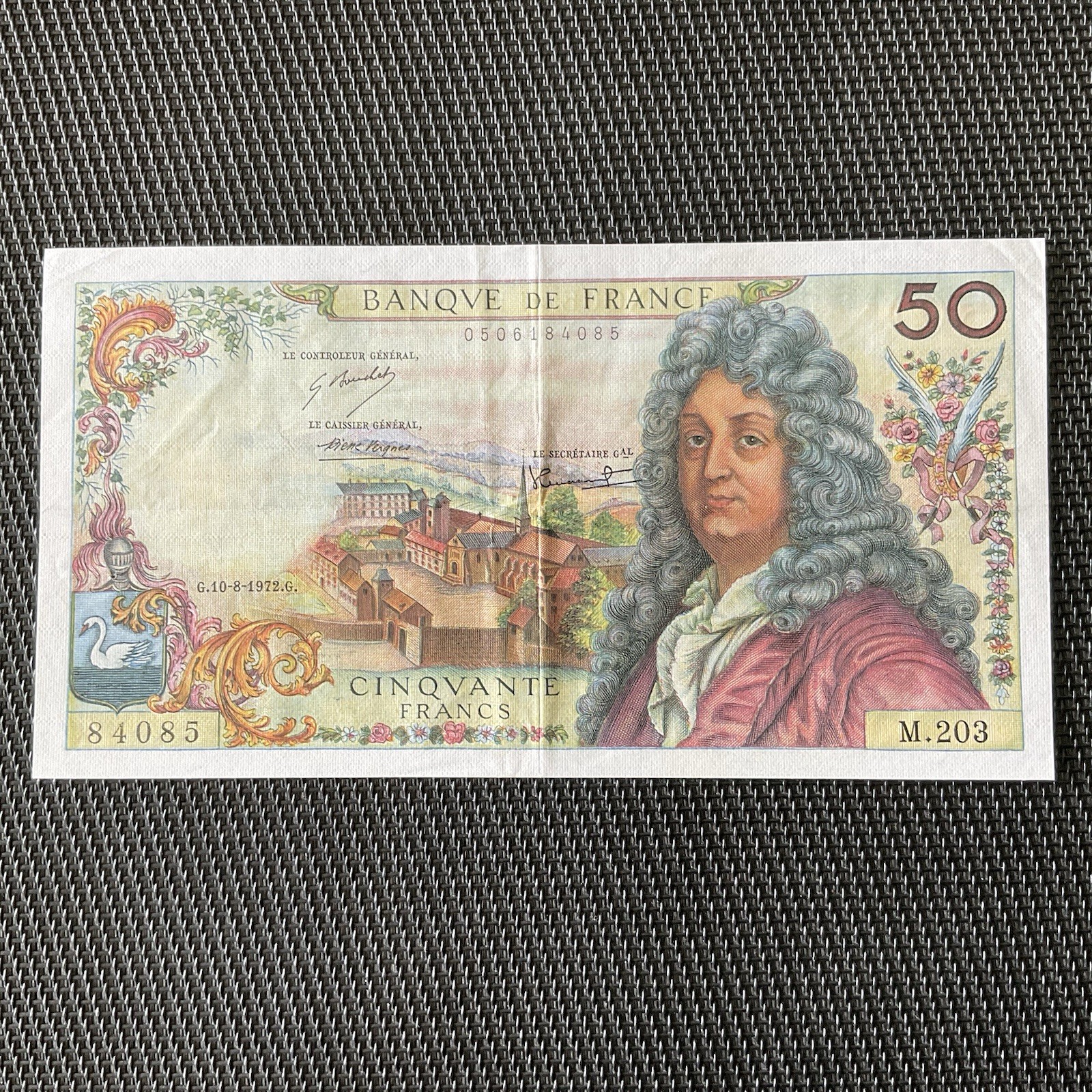 FRANCE: 50 Francs Racine 10/08/1972, F64-21, TTB+/VF+ 🇫🇷