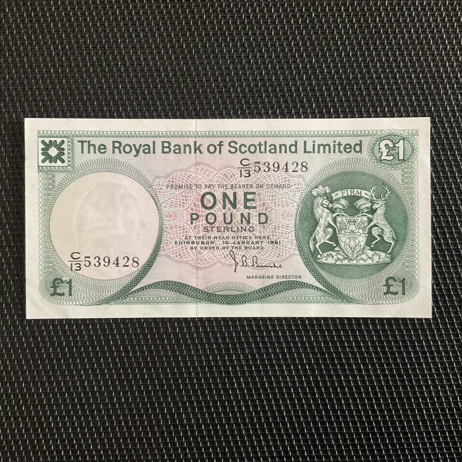 ÉCOSSE: 1 Pound 10/01/1981, Pick 336a, Pr.NEUF/AUNC 💥