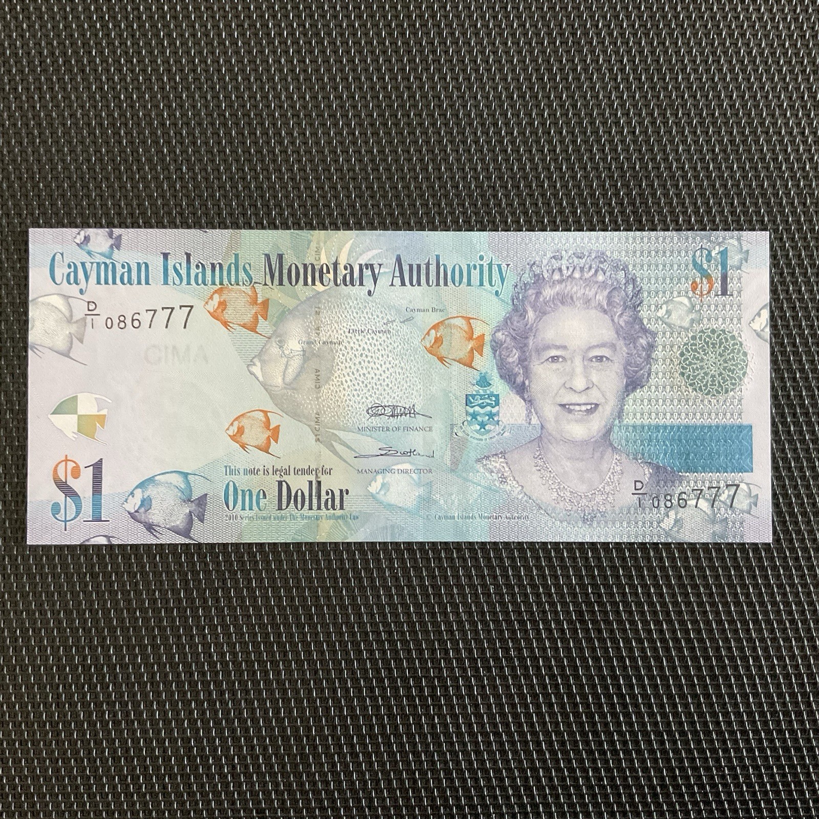 ÎLES CAÏMAN: 1 Dollar 2011, Pick 38a, NEUF/UNC 💥