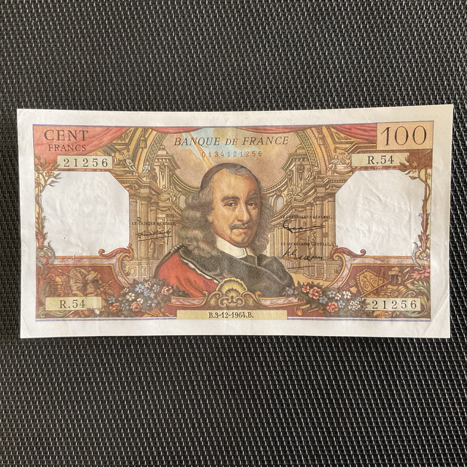 FRANCE: 100 Francs Corneille 03/12/1964, F65-05, SUP+/XF+ 🇫🇷
