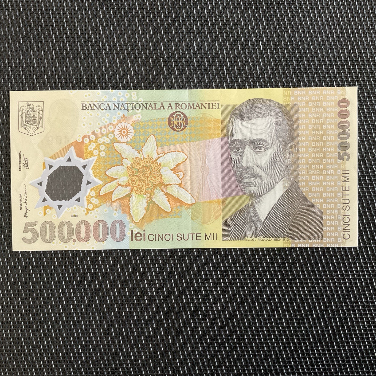 ROUMANIE: 500 000 Lei 2004, Polymère, Pick 115b, SUP/XF 💥