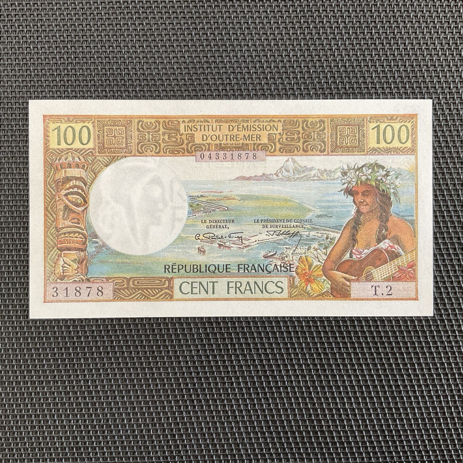 TAHITI: 100 Francs ND 1973, Pick 24b, NEUF/UNC 💥