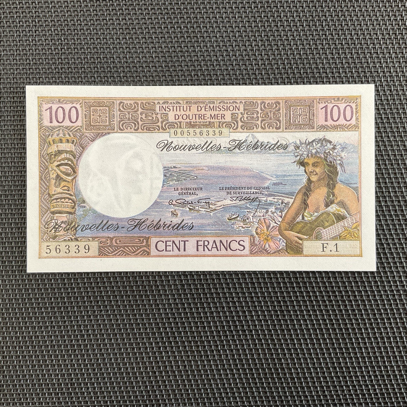 NOUVELLES HÉBRIDES: 100 Francs ND 1970, Pick 18b, NEUF/UNC 🌐