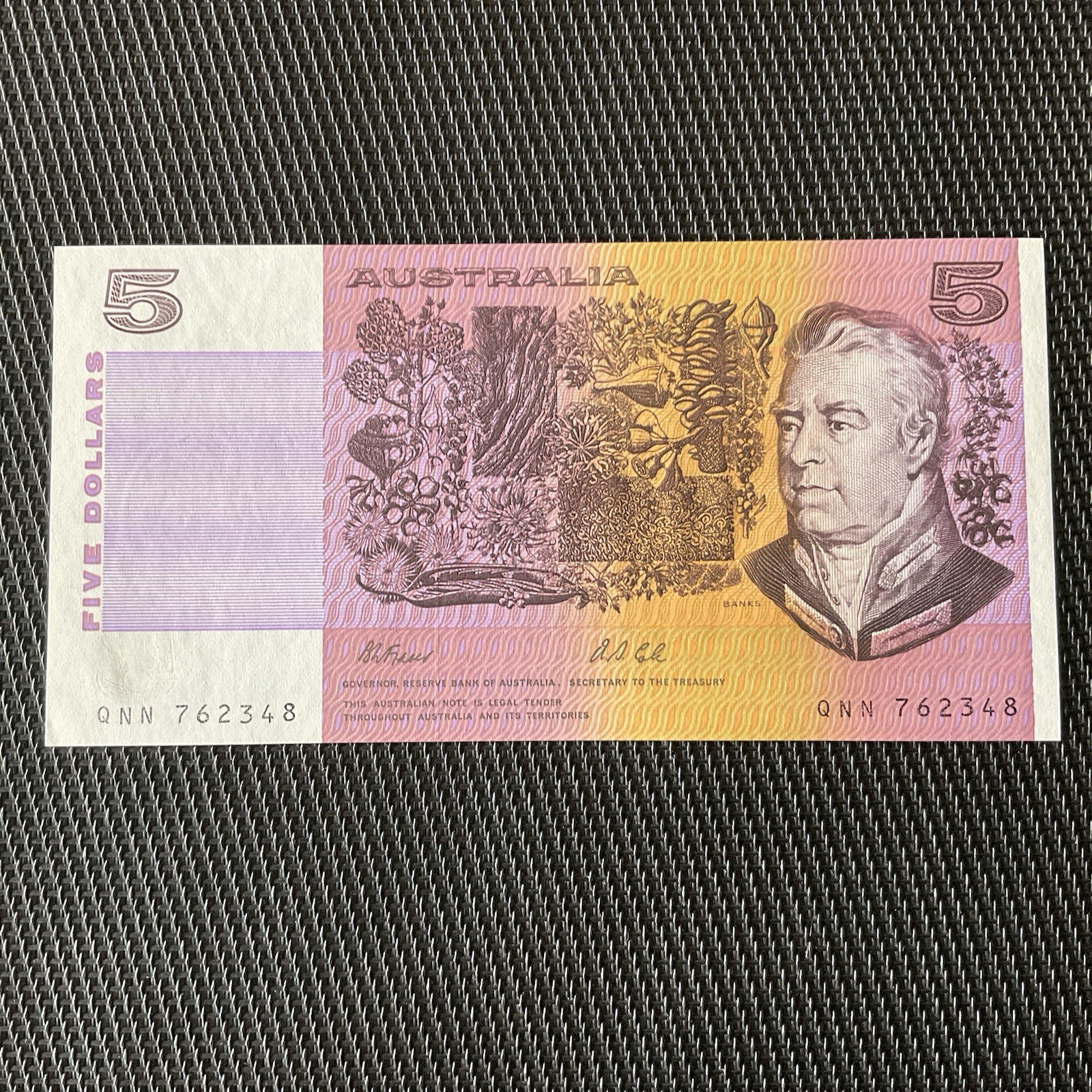 AUSTRALIE: 5 Dollars ND 1991, Pick 44g, NEUF/UNC 🔥