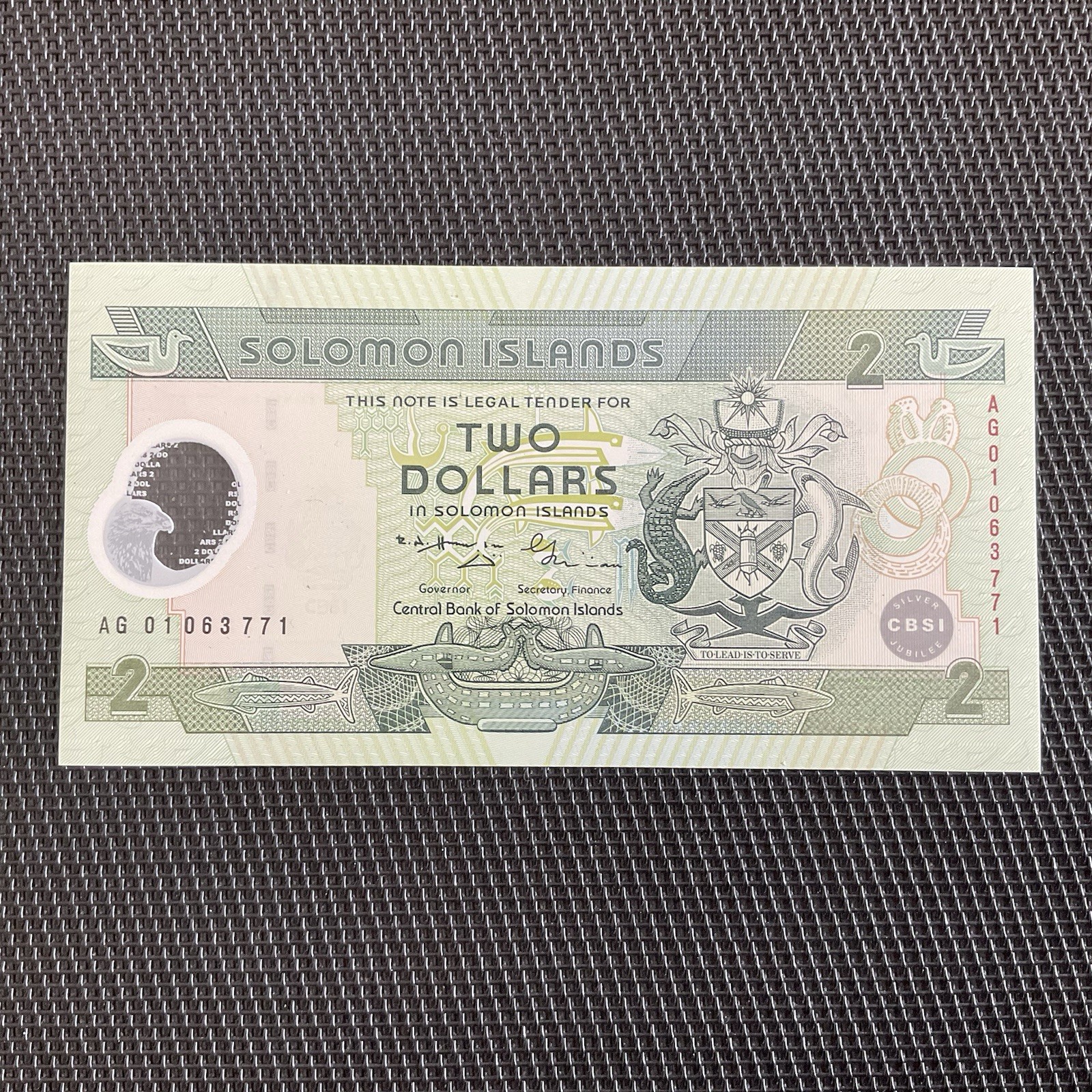 ÎLES SALOMON: 2 Dollars ND 2001, Commémoratif Polymère, Pick 23, NEUF/UNC 💥