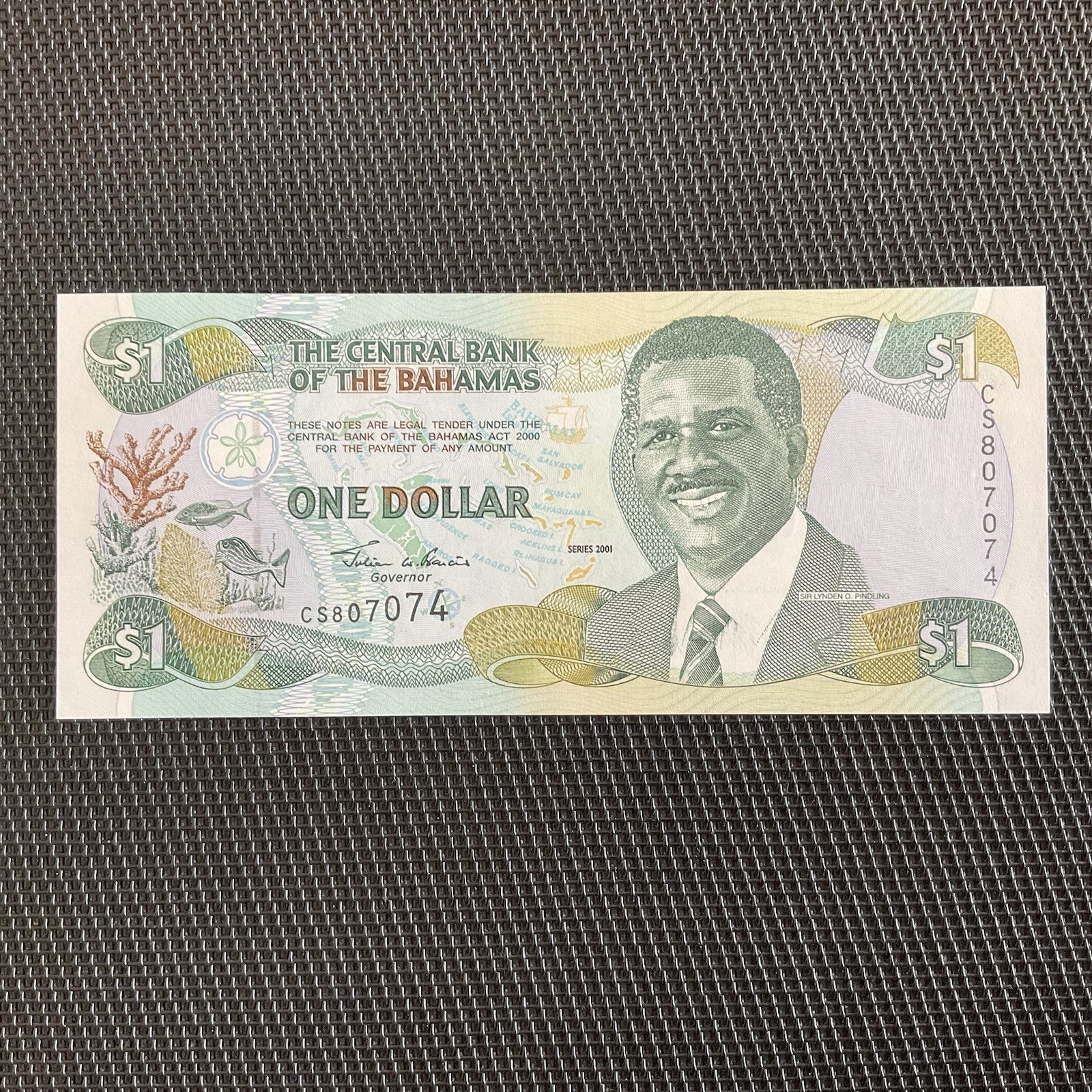 BAHAMAS: 1 Dollar 2001, Pick 69, NEUF/UNC 💥