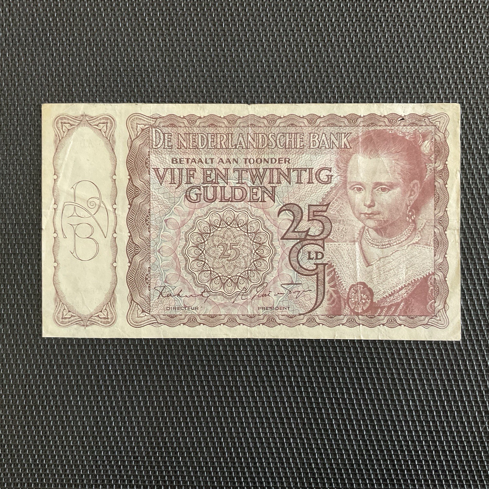 PAYS BAS: 25 Gulden 05/10/1943, Pick 60, Pr.TTB/aVF 💥
