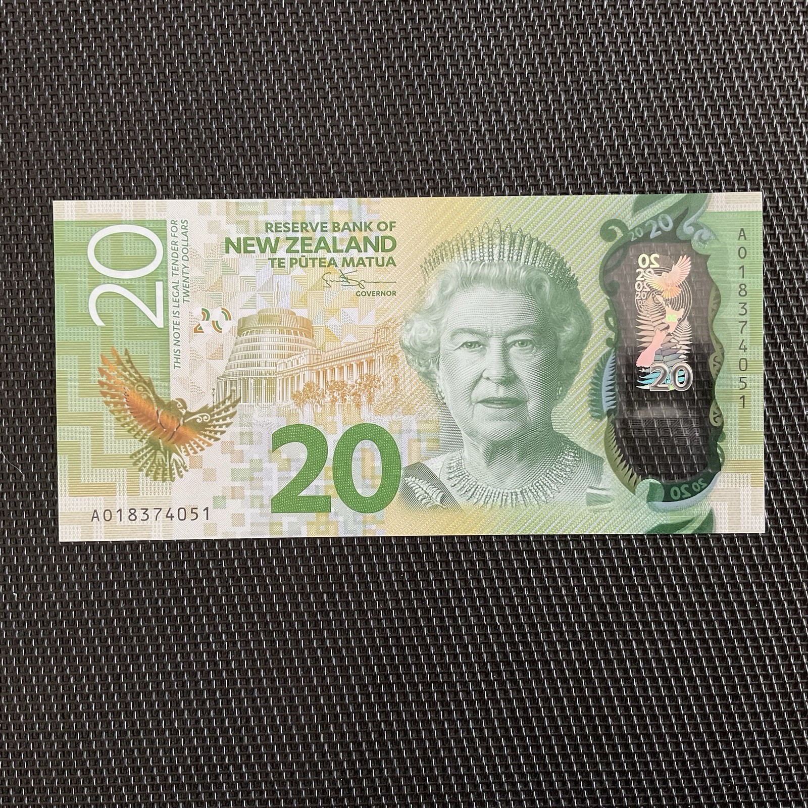 NOUVELLE ZÉLANDE: 20 Dollars 2018, Polymère, Pick 193b, NEUF/UNC 🌐