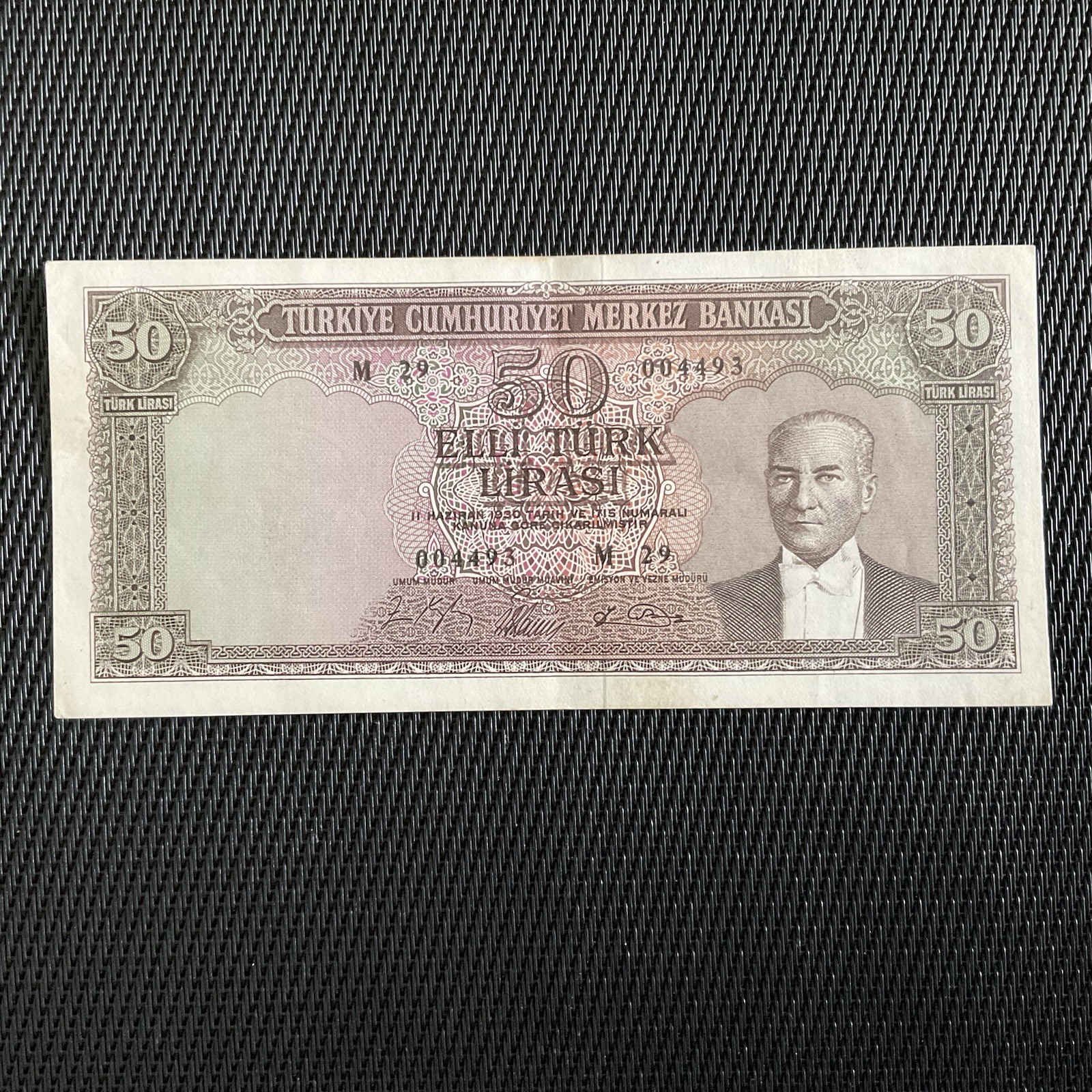 TURQUIE: 50 Lira 1951/65, Pick 175a, SUP/XF 💥