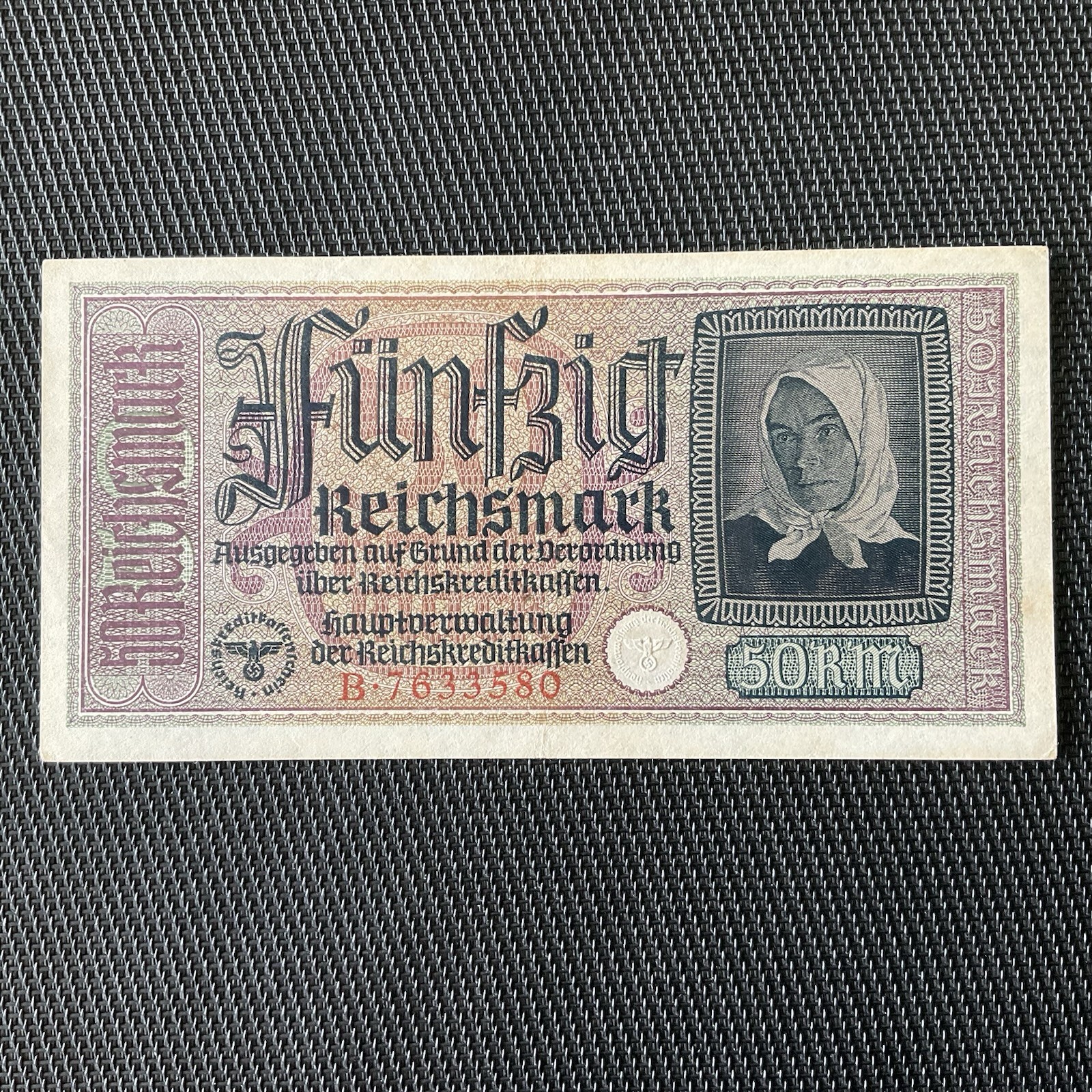 ALLEMAGNE: 50 Reichsmark 1940, Pick R140, SPL/AU 🔥