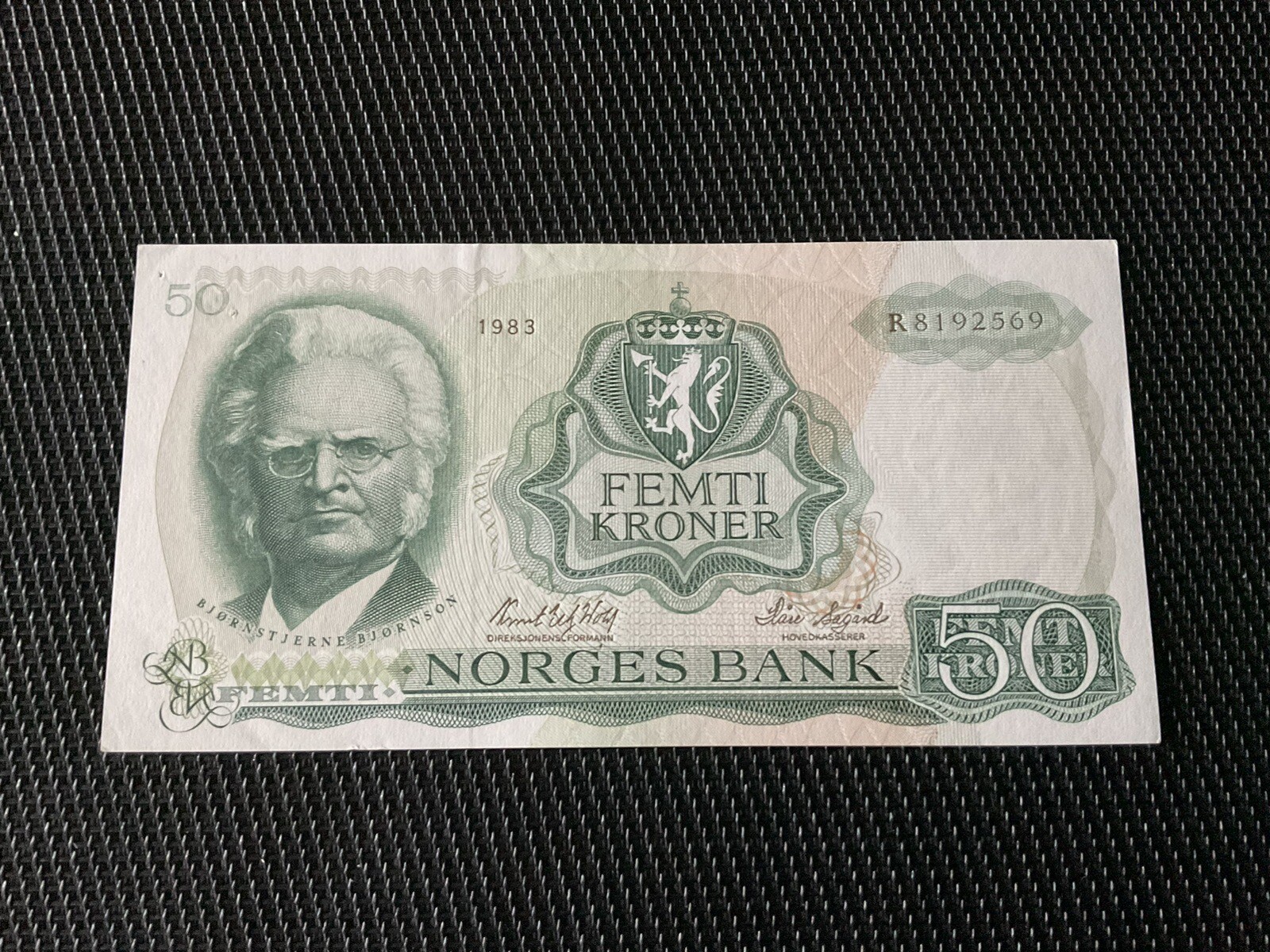 NORVÈGE: 50 Kroner 1983, Pick 37d, Pr.NEUF/AUNC 🔥
