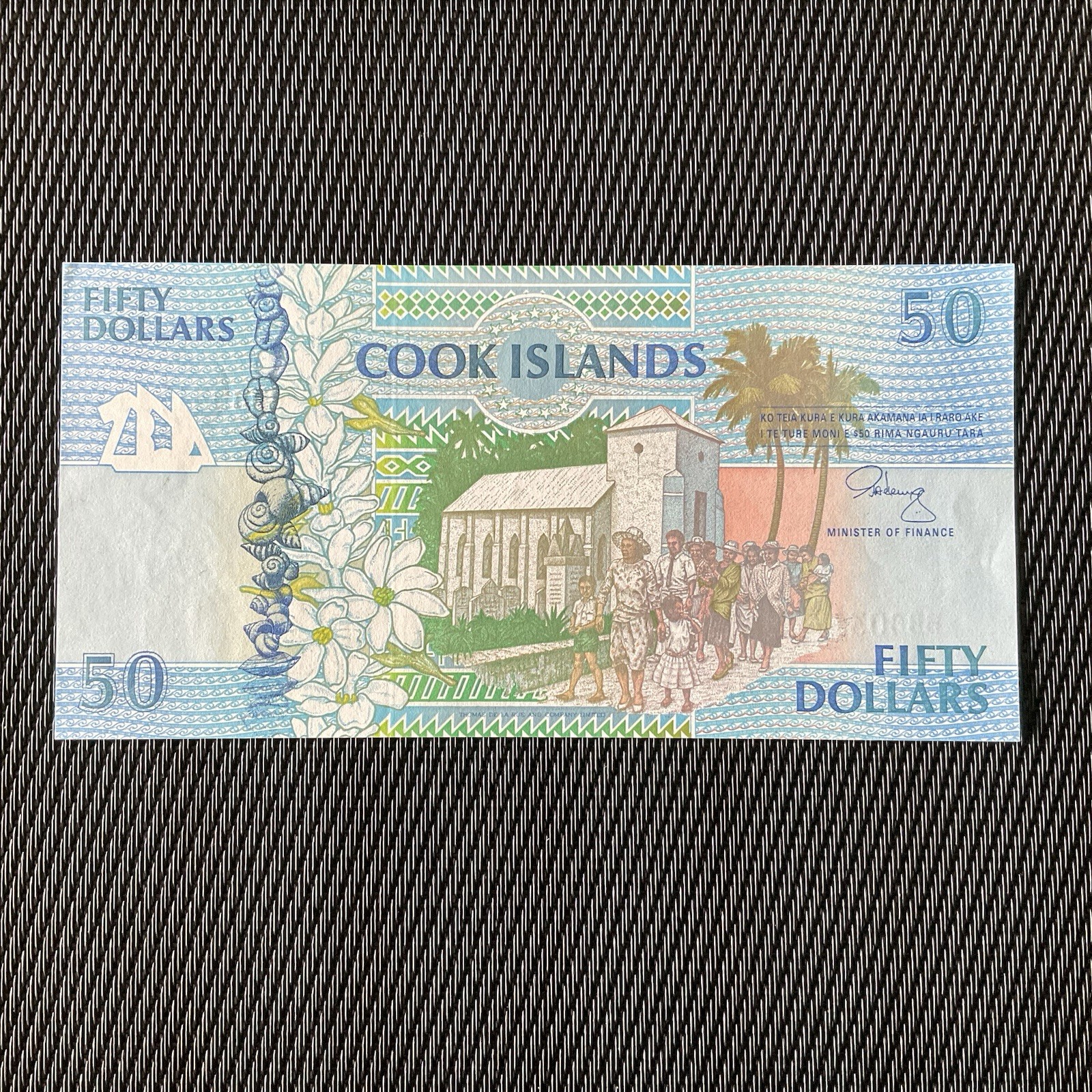 ILES COOK: 50 Dollars ND 1992, Pick 10, Pr.NEUF/AUNC 🌐