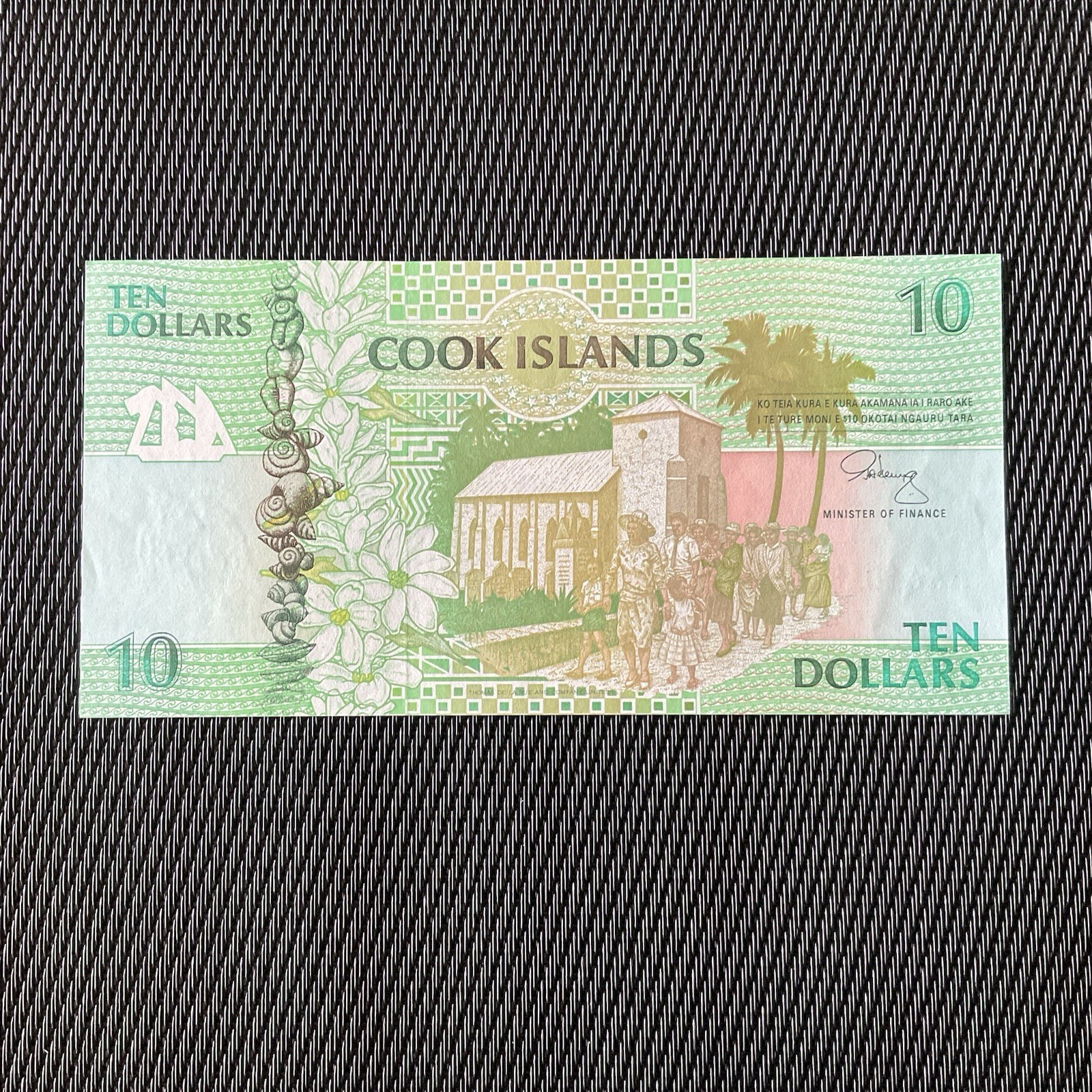 ILES COOK: 10 Dollars ND 1992, Pick 8, SPL/AU 🌐