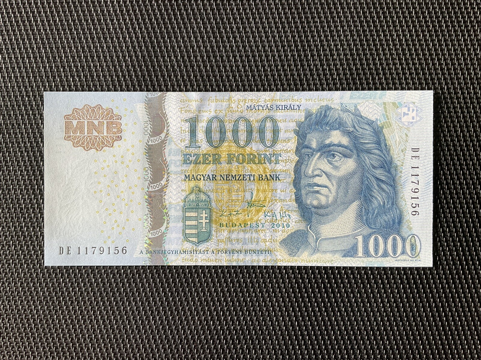 HONGRIE: 1000 Forint 2010, Pick 190b, NEUF/UNC 🌐