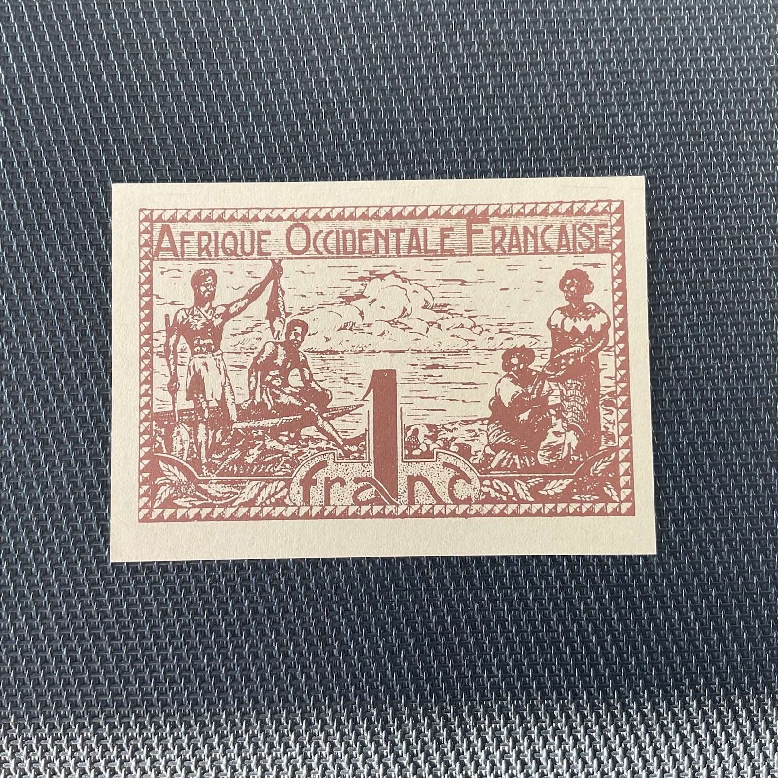 AFRIQUE OCCIDENTALE FRANÇAISE: 1 Franc ND 1944, Pick 34b, NEUF/UNC 🔥