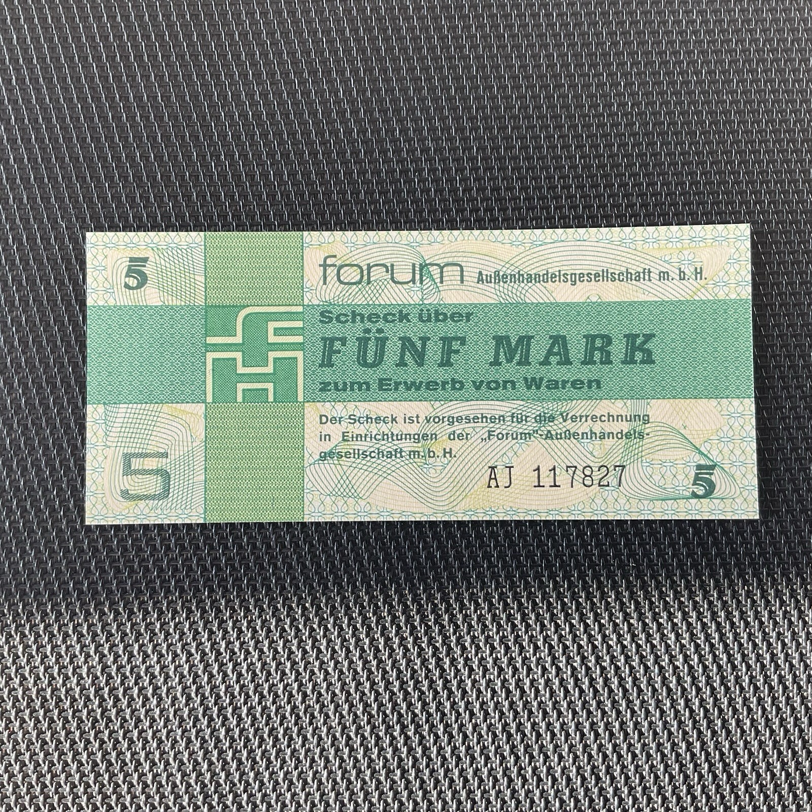 ALLEMAGNE: 5 Mark 1979, Certificat De Change, Pick FX3, NEUF/UNC 💥