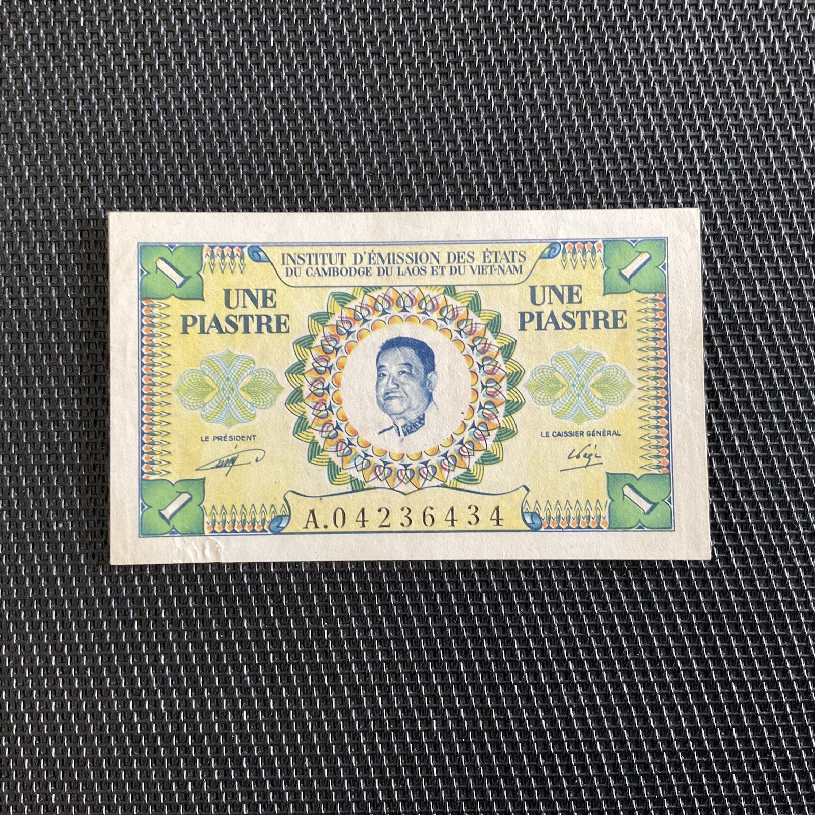 LAOS: 1 Piastre ND 1953, Indochine Française, Pick 99, SPL/AU 🔥