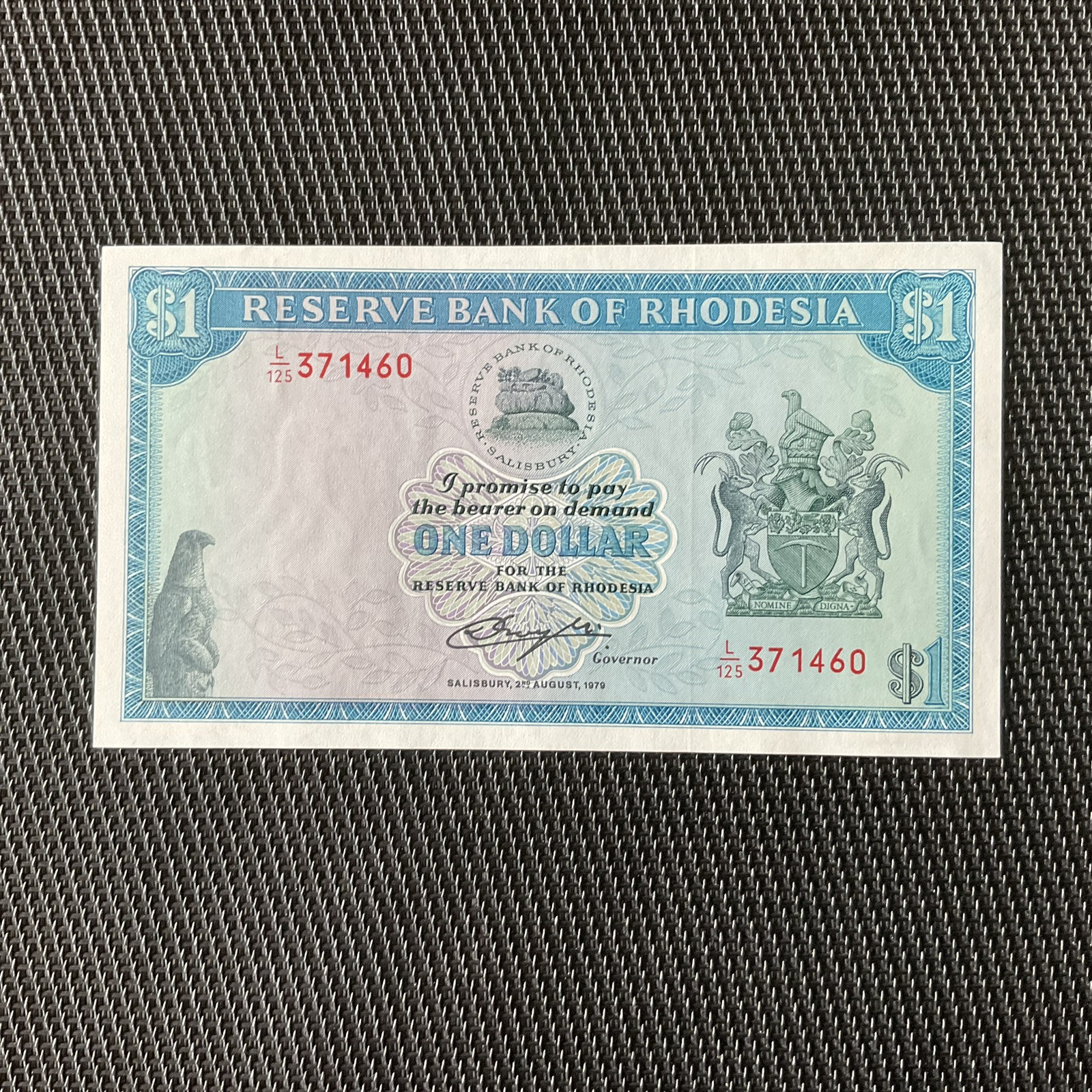 RHODÉSIE: 1 Dollar 02/08/1979, Pick 38, NEUF/UNC 💥