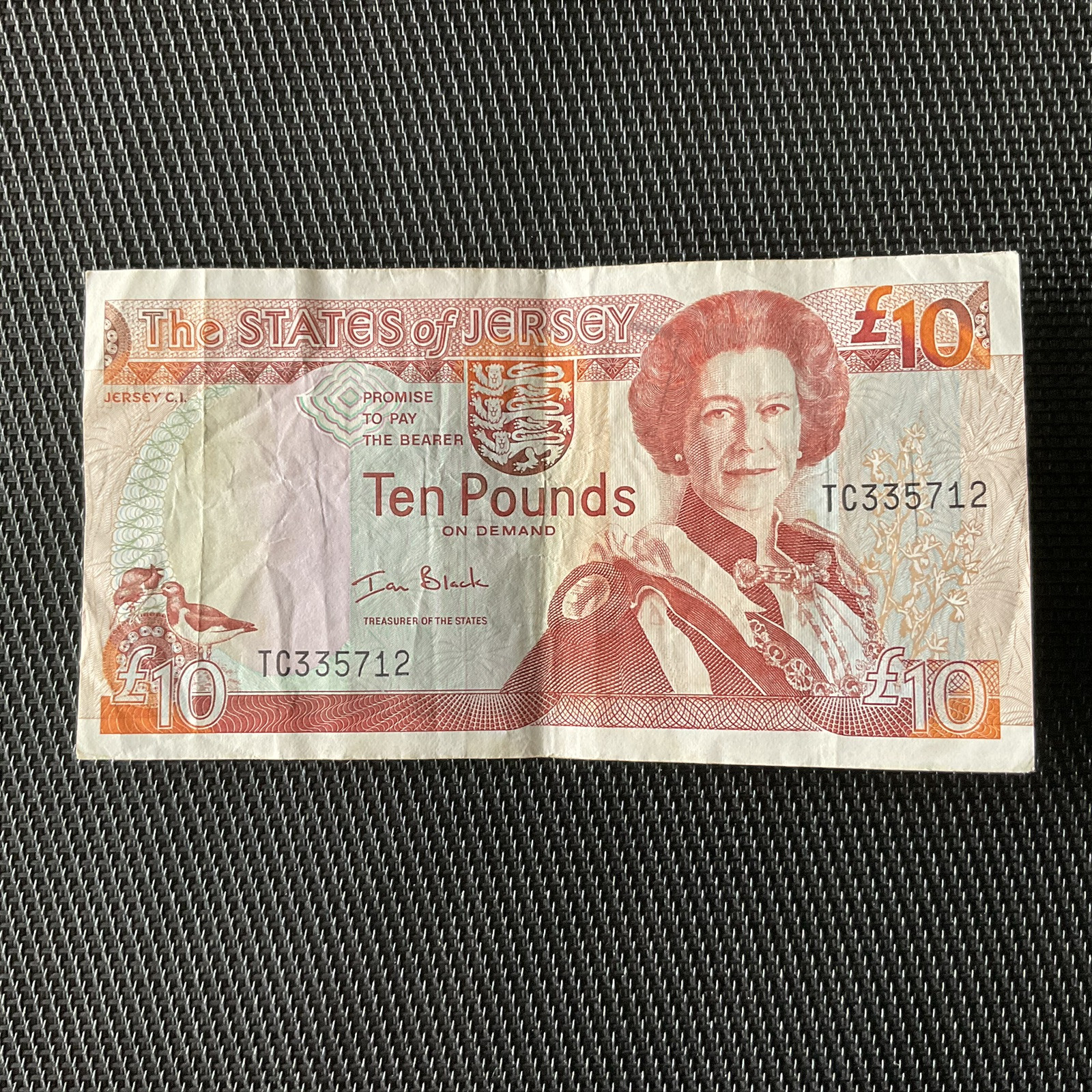 JERSEY: 10 Pounds ND 2000, Pick 28a, TTB/VF 💥