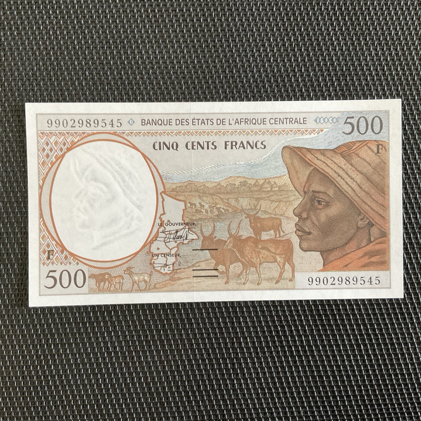 RÉP. CENTRAFRICAINE: 500 Francs 1999, BEAC, Pick 301Fd, NEUF/UNC 💥