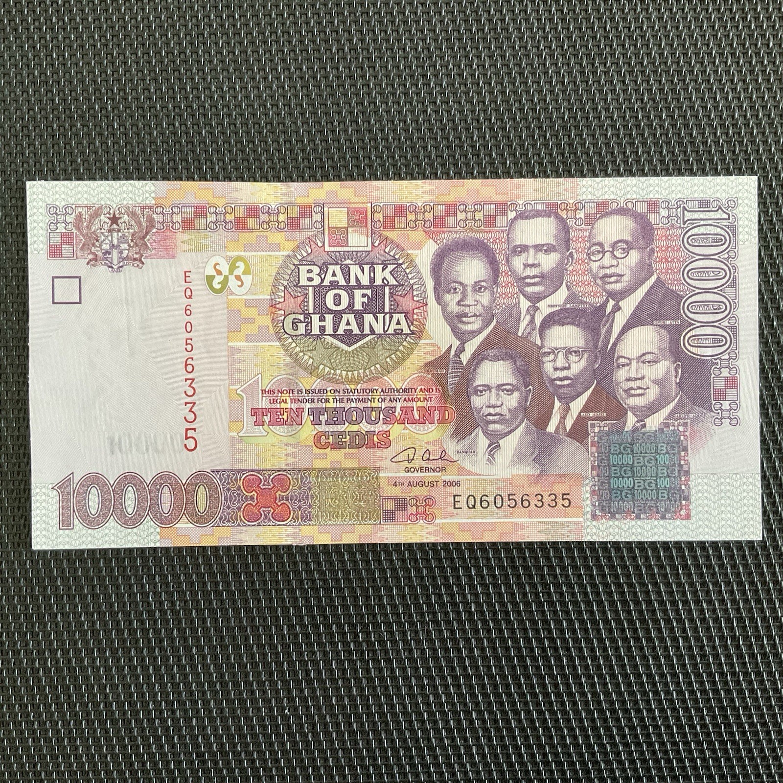 GHANA: 10 000 Cedis 04/08/2006, Pick 35c, NEUF/UNC 💥
