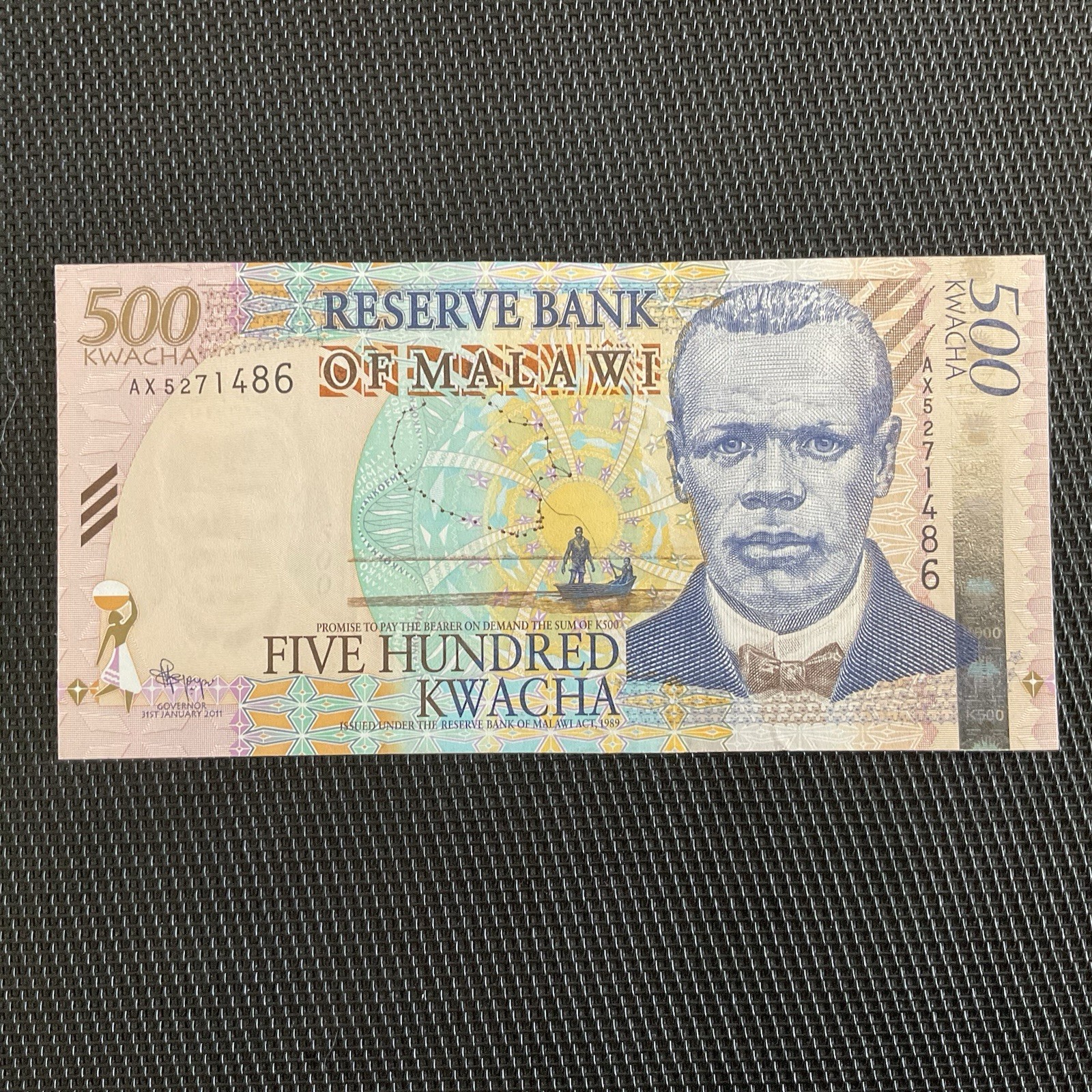 MALAWI: 500 Kwatchas 31/01/2011, Pick 56b, NEUF/UNC 🔥