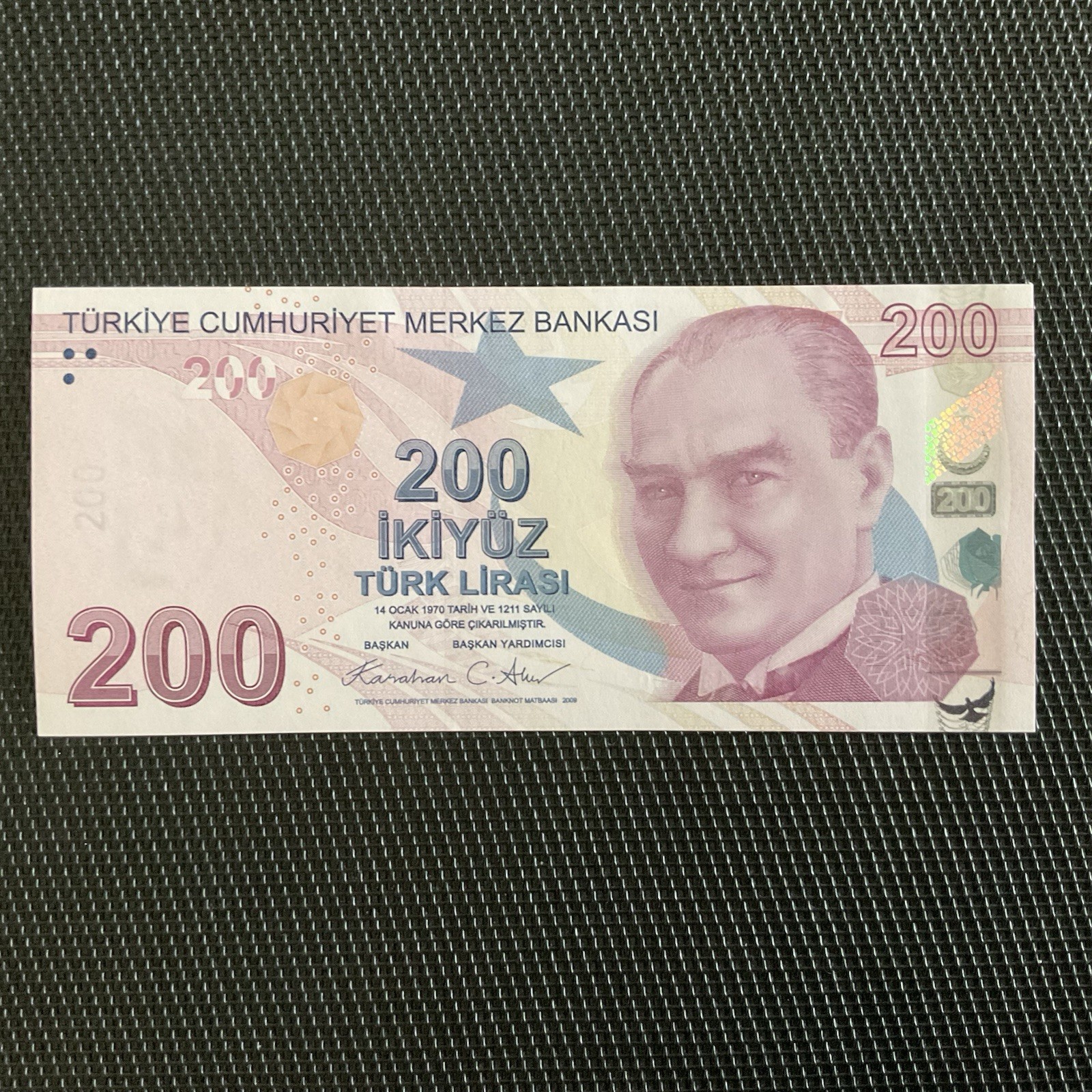 TURQUIE: 200 Livres 2009, P8ck 227g, NEUF/UNC 💥