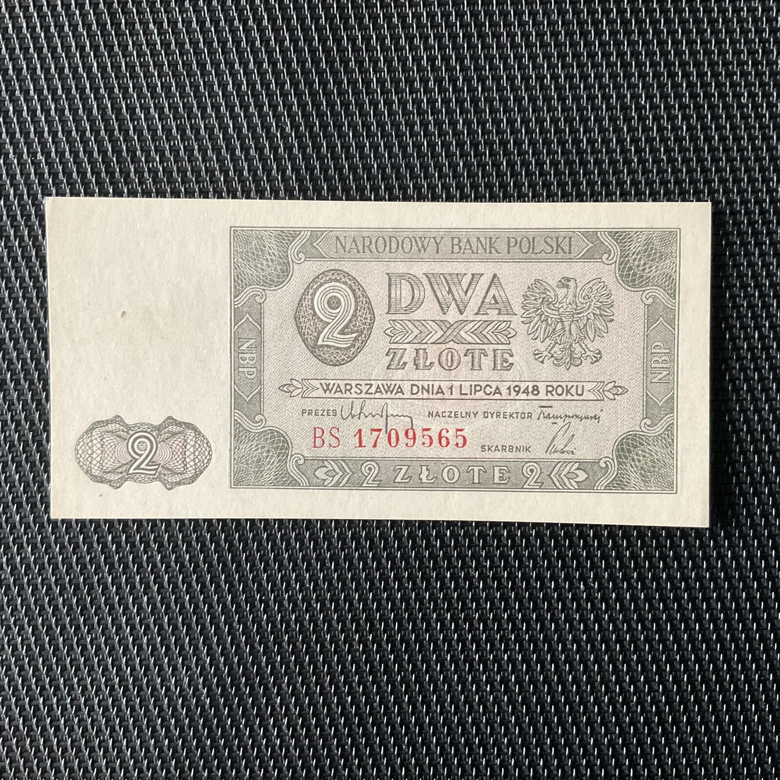 POLOGNE: 2 Zlote  01/07/1948, Pick 134b, Pr.NEUF/AUNC 💥