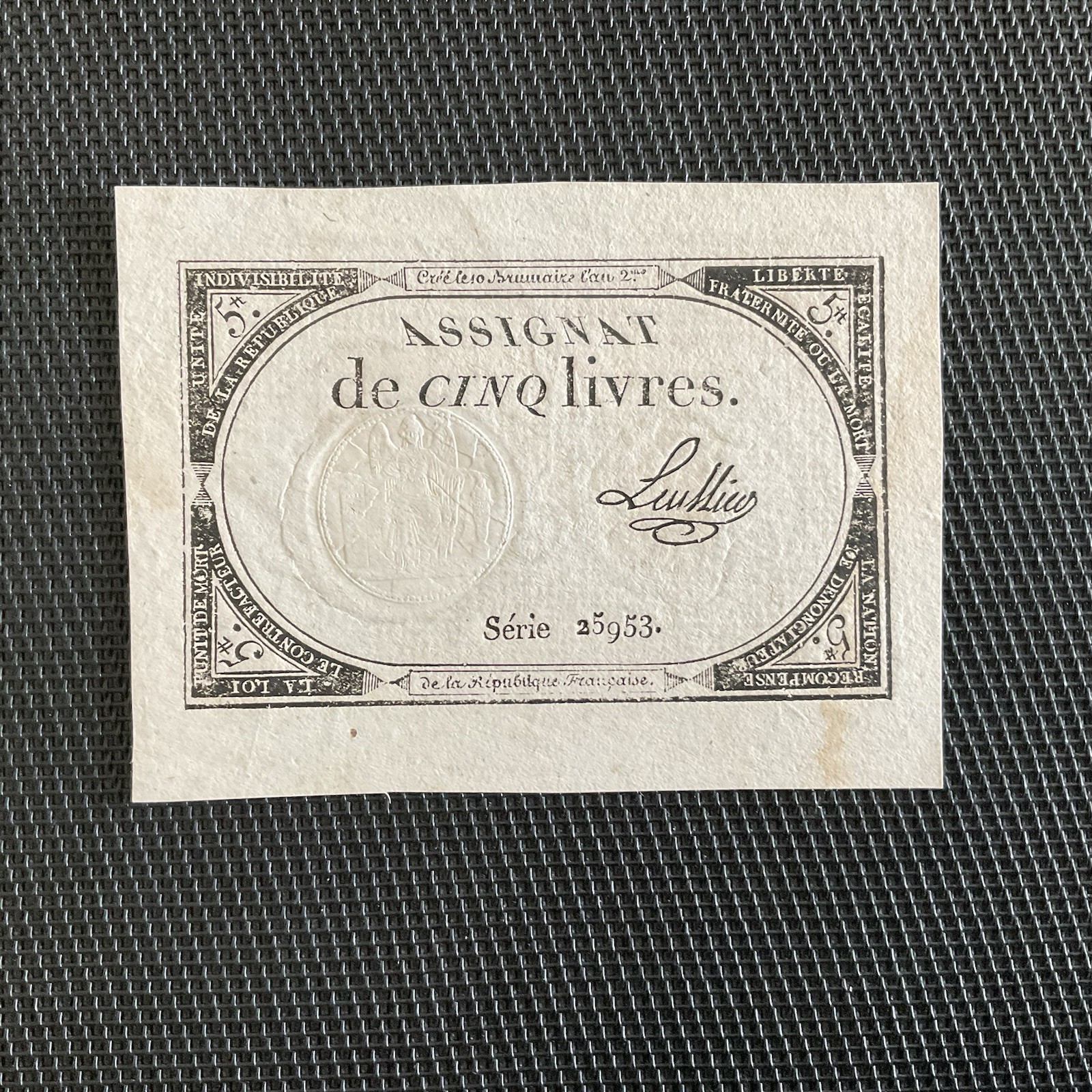 FRANCE: Assignat 5 Livres Belles Marges, SPL/AU 🇫🇷