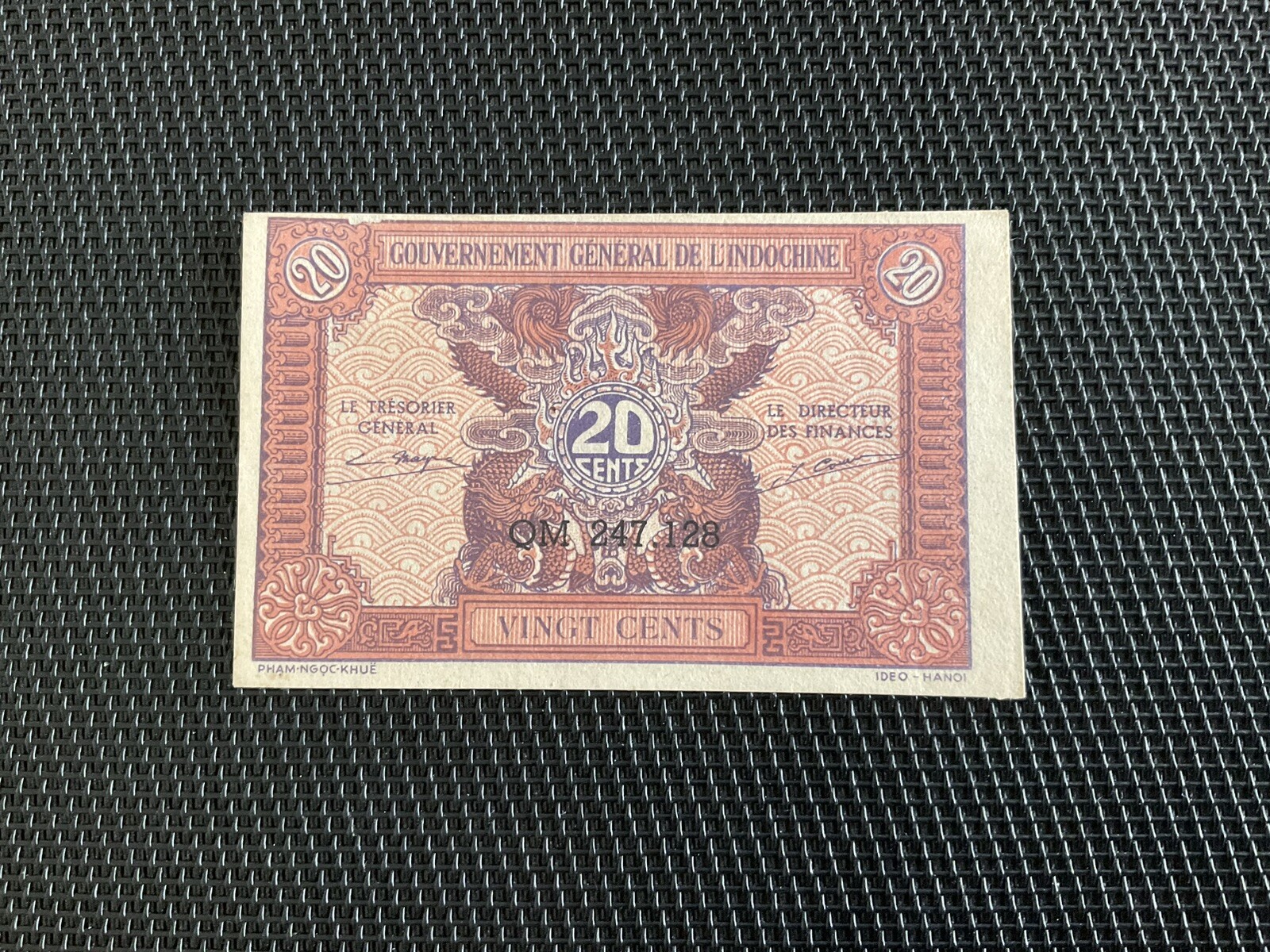 INDOCHINE FRANÇAISE: 20 Cents ND 1942, Pick 90, Pr.NEUF/AUNC 💥