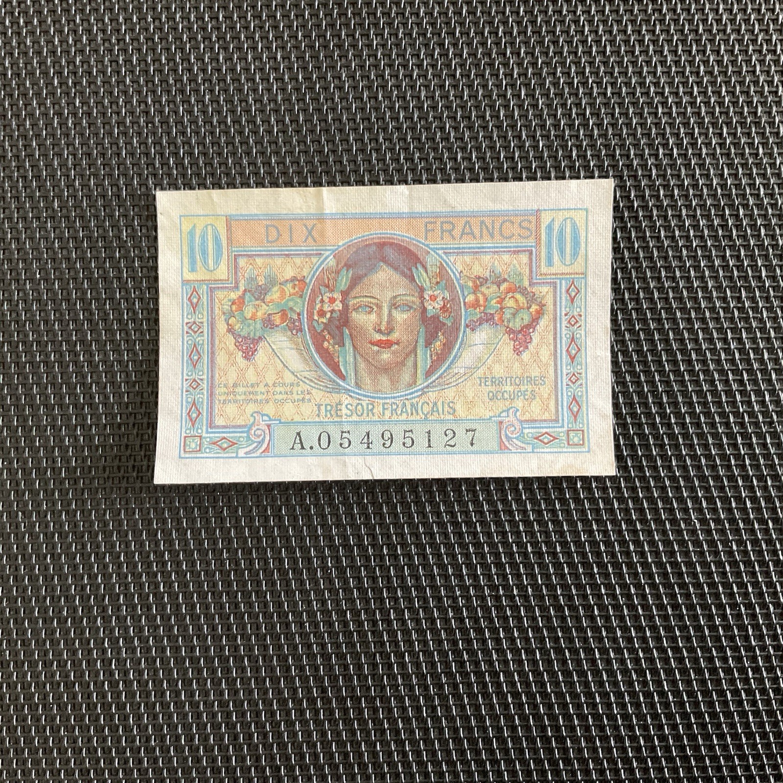 FRANCE: 10 Francs Trésor Public 1947, VF30-01, TTB+/VF+ 🇫🇷