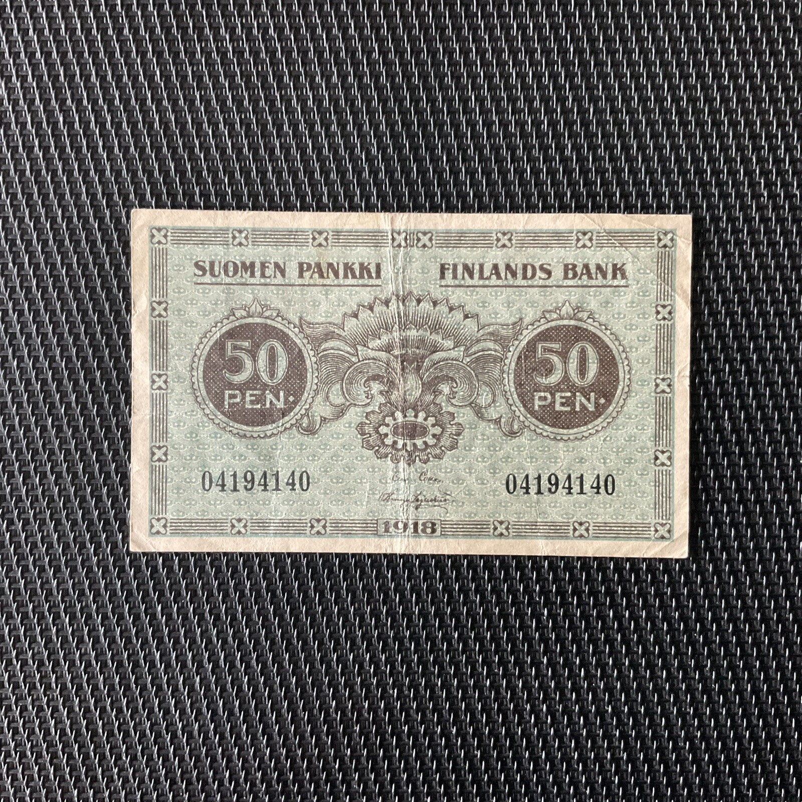 FINLANDE: 50 Pennia 1918, Pick 34, TTB/VF 🌐