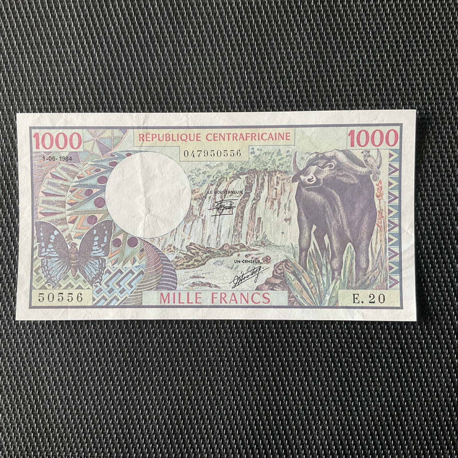 RÉP. CENTRAFRICAINE: 1000 Francs 01/06/1984, Pick 10e, SUP/XF 💥