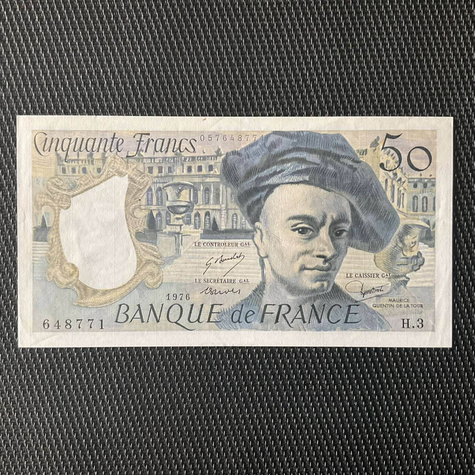 FRANCE: 50 Francs De La Tour 1976, F67-01, SPL/AU 🇫🇷