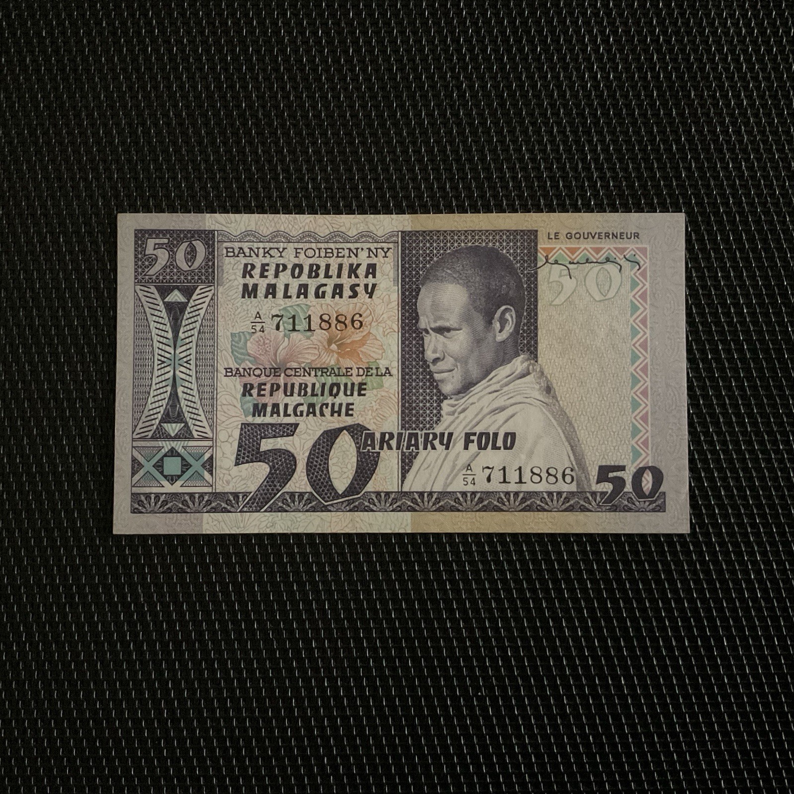MADAGASCAR: 50 Francs ND 1974, Pick 62, NEUF/UNC 🌐