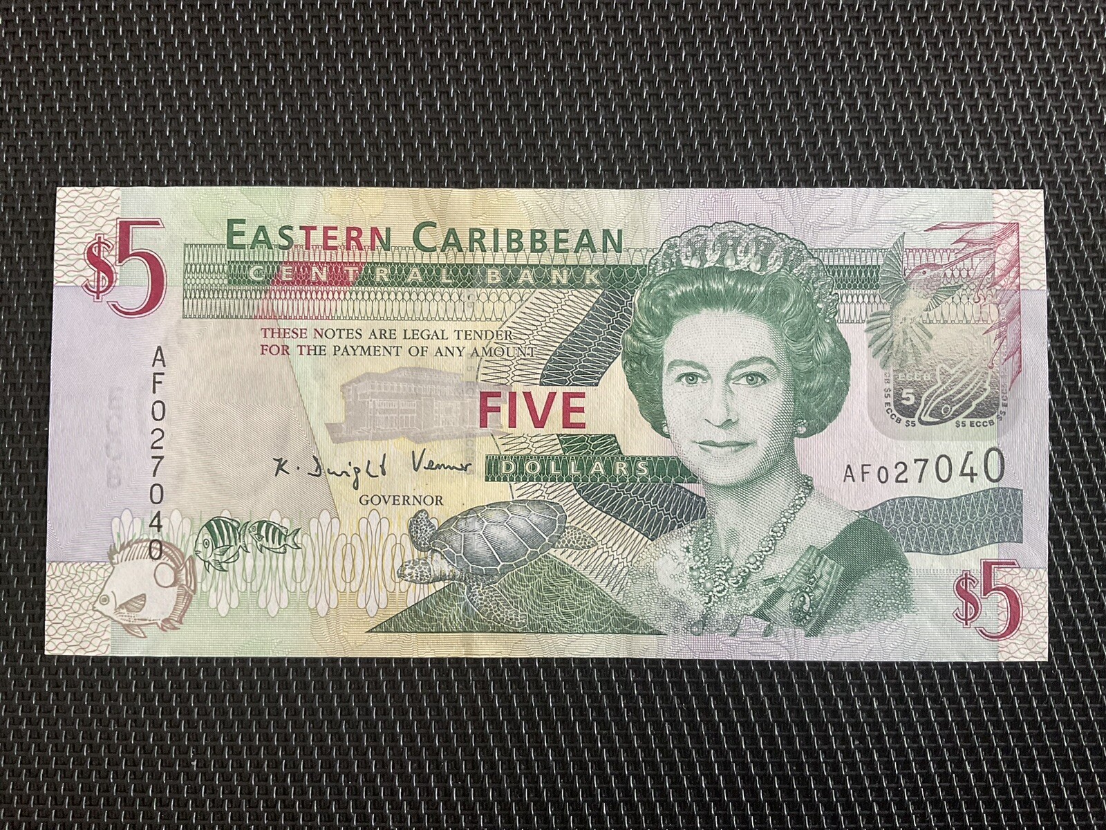 EAST CARIBBEAN STATE: 5 Dollars ND 2008, Pick 47a, NEUF/UNC 💥