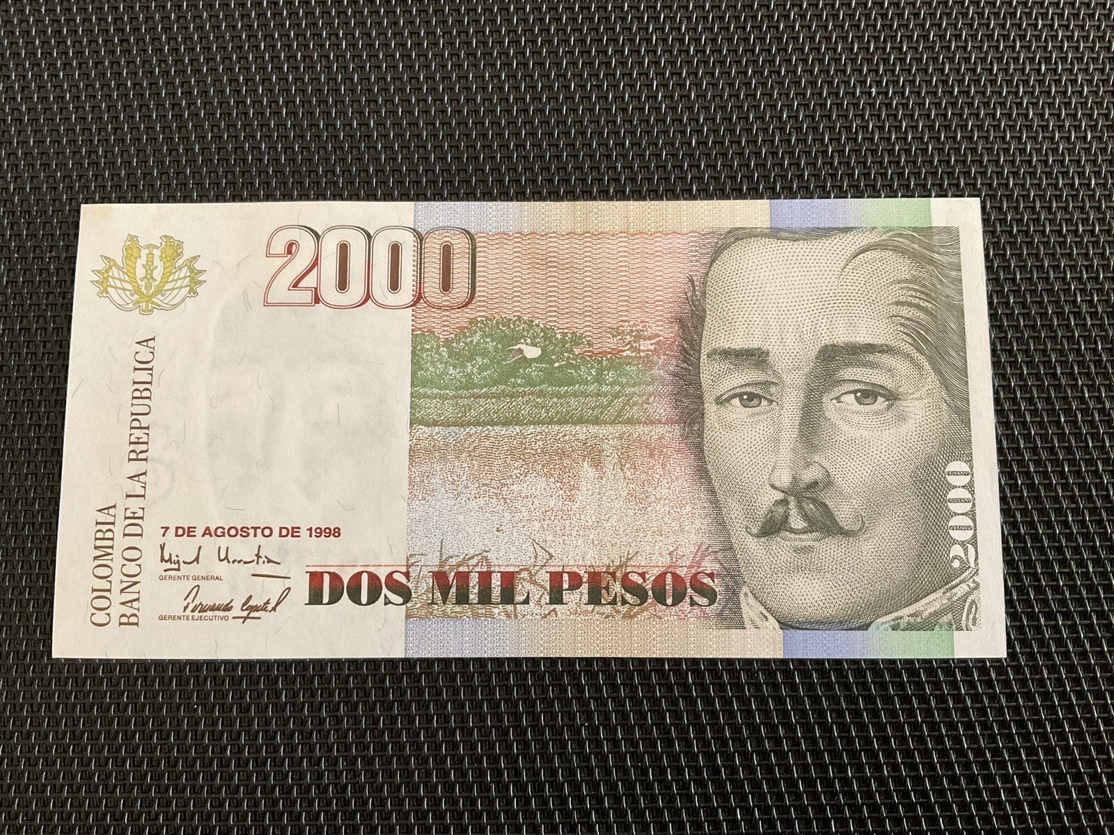 COLOMBIE: 2000 Pesos 07/08/1998, Pick 445c, NEUF/UNC 🔥