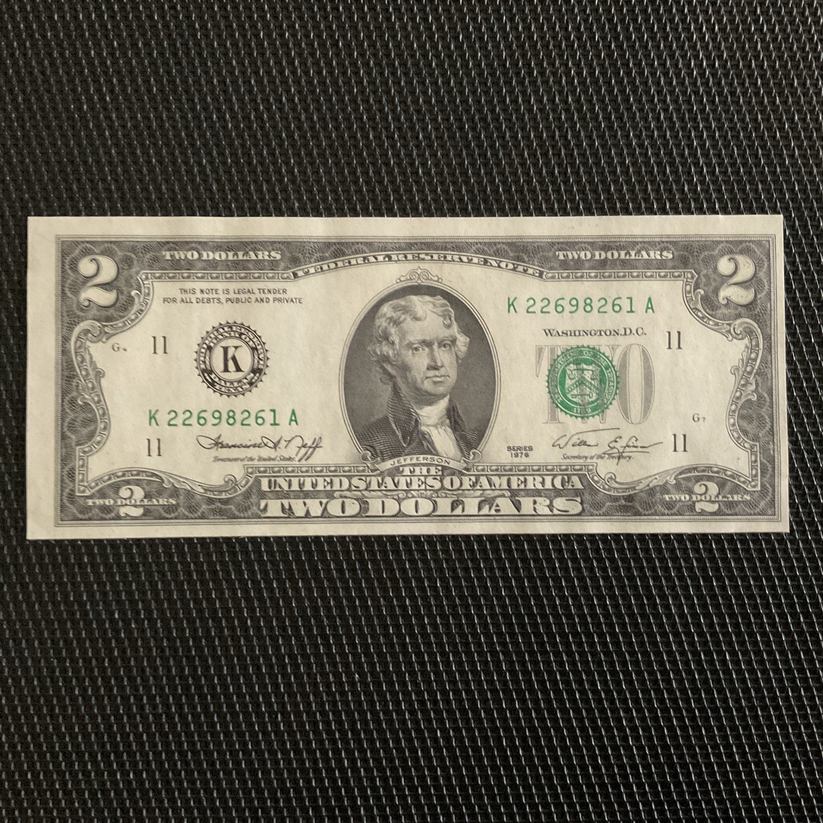 ÉTATS UNIS: 2 Dollars 1976, Dallas, Pick 461, NEUF/UNC 💥