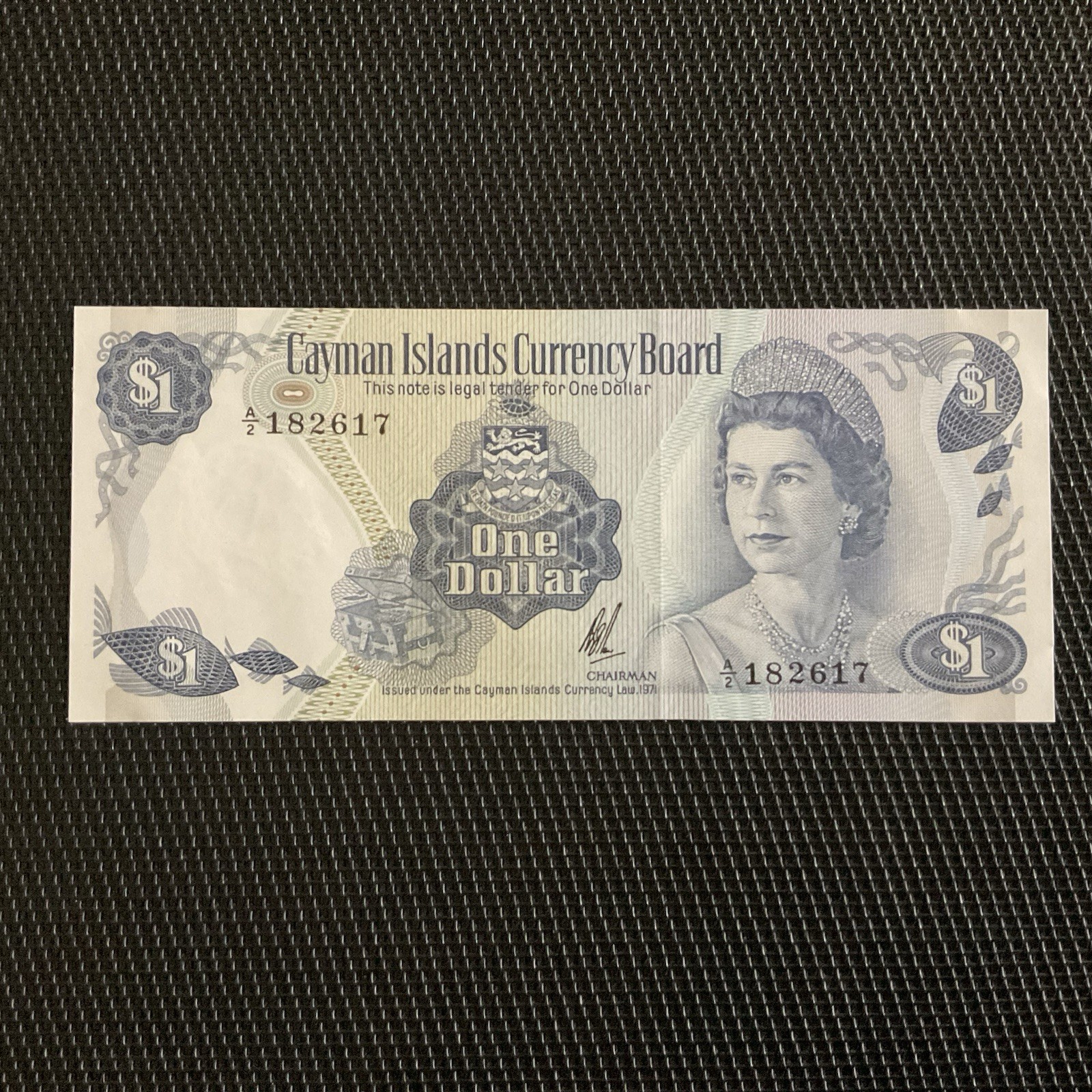 ÎLES CAÏMAN: 1 Dollar ND 1971, Pick 1b, NEUF/UNC 🔥