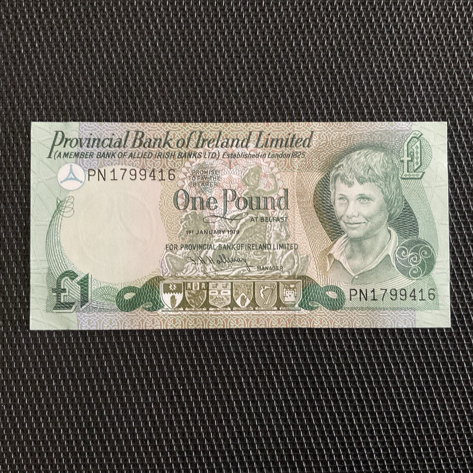 IRLANDE DU NORD: 1 Pound 01/01/1979, Pick 247b, Pr.NEUF/AUNC 🌐