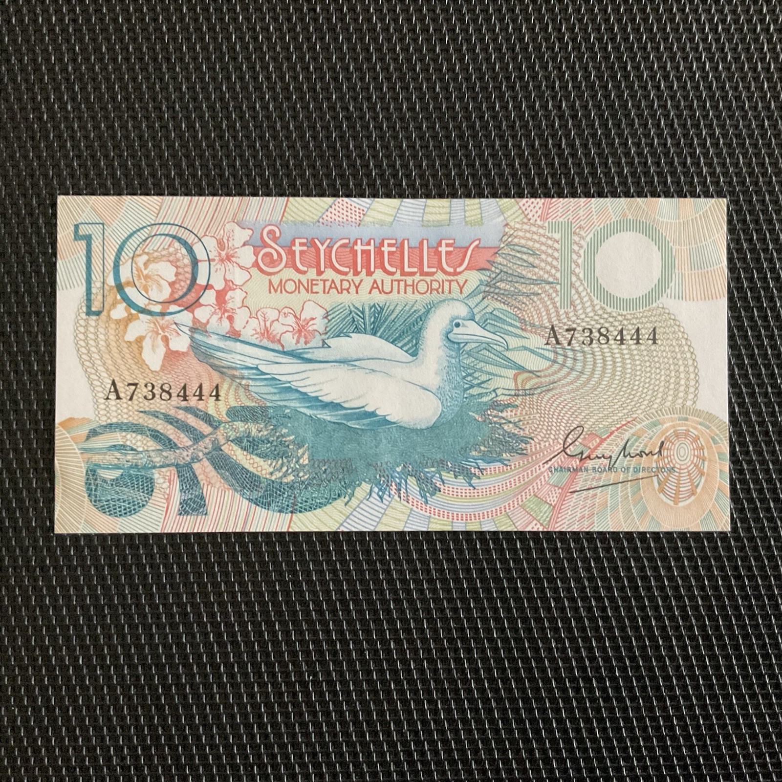 SEYCHELLES: 10 Roupies ND 1979, Pick 23, NEUF/UNC 🌐