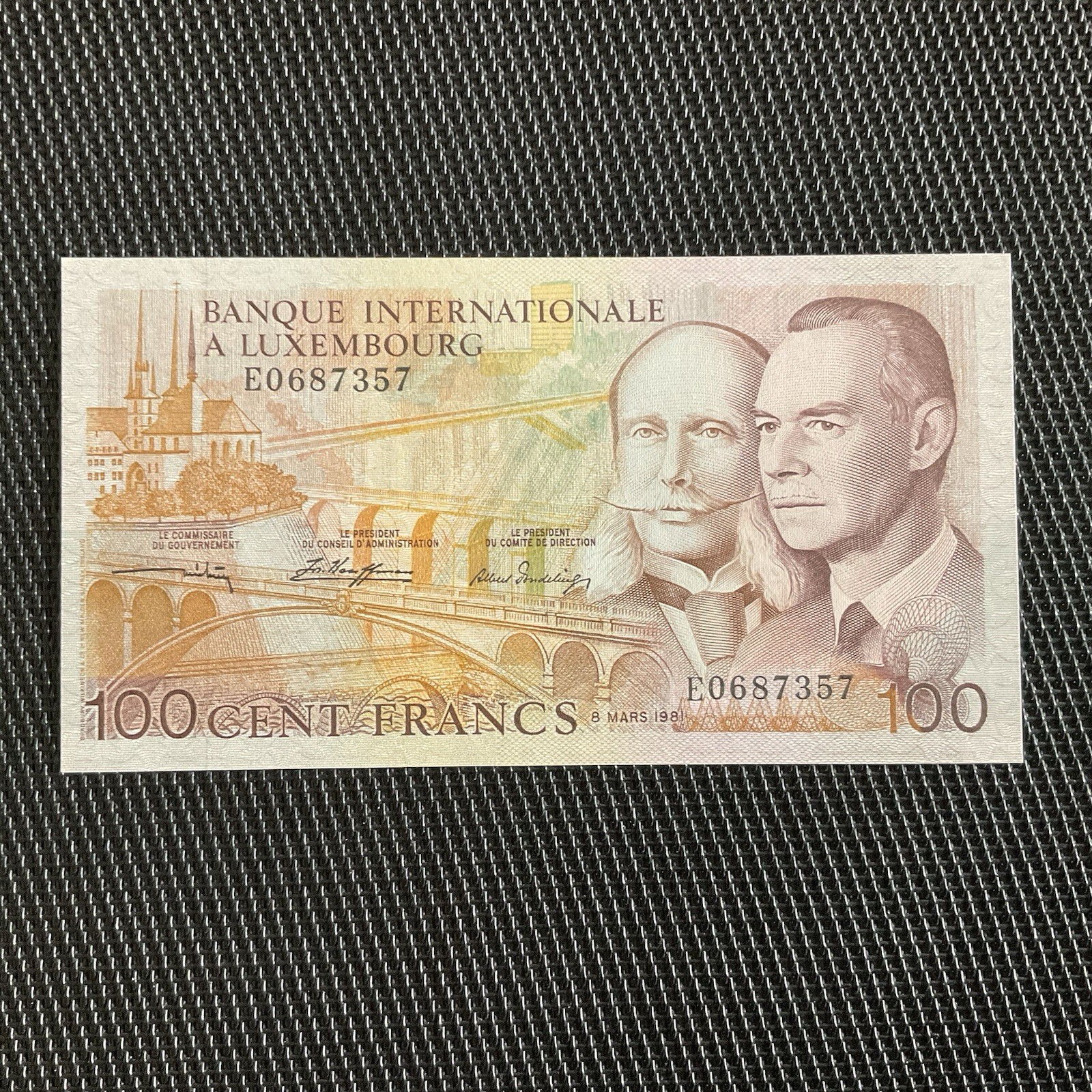 LUXEMBOURG: 100 Francs 08/03/1981, Pick 14A, NEUF/UNC 💥
