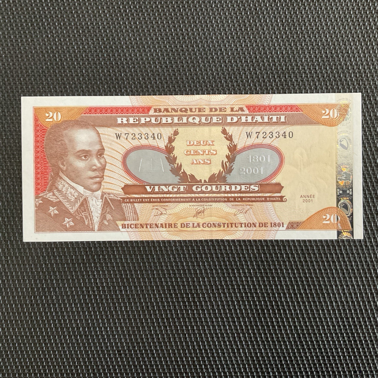 HAÏTI: 20 Gourdes 2001, Pick 271Aa, NEUF/UNC 🔥