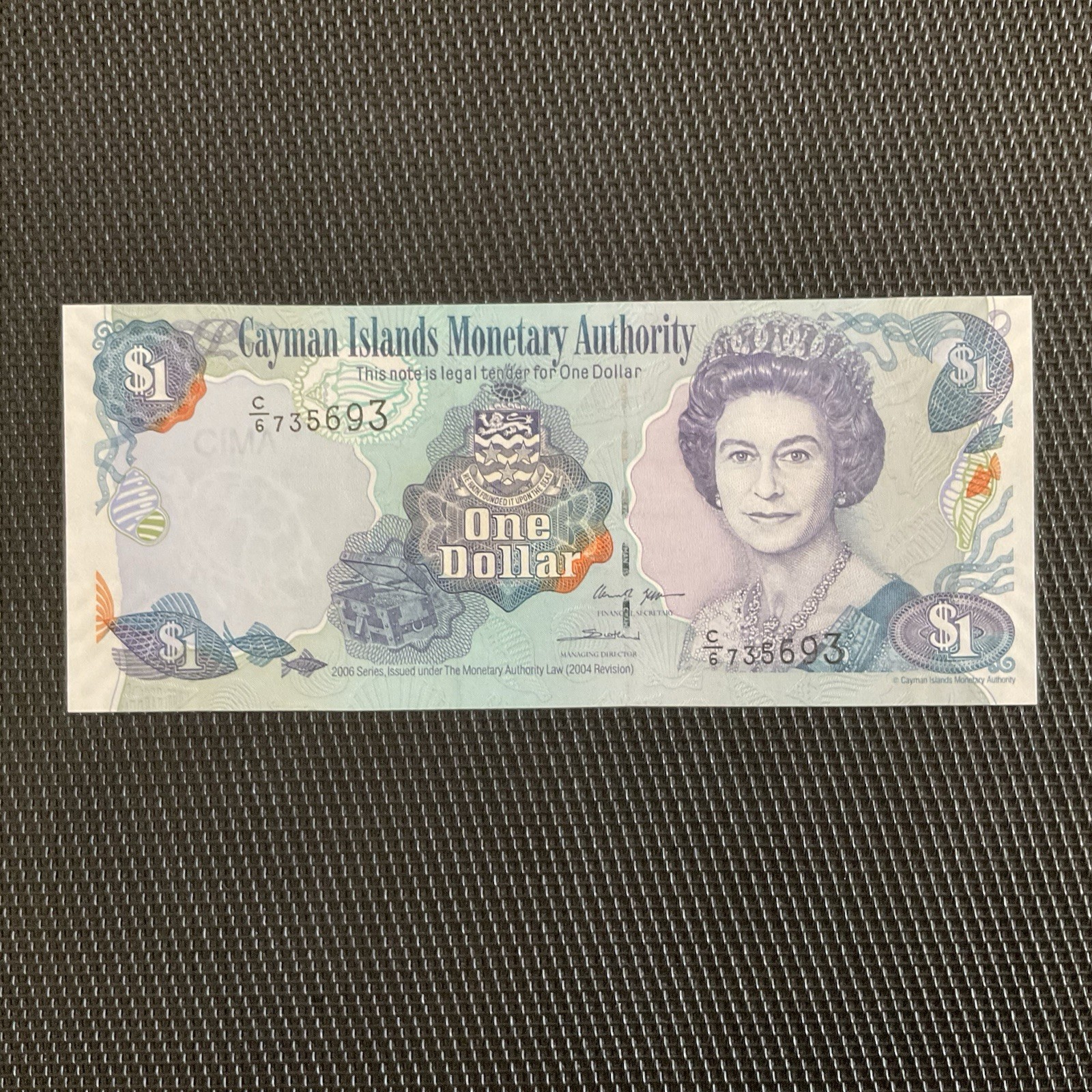ÎLES CAÏMAN: 1 Dollar ND 2006, Pick 33c, NEUF/UNC 💥