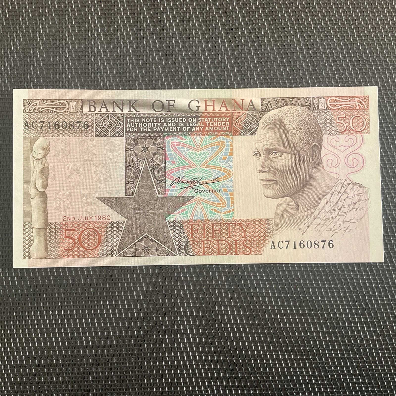 GHANA: 50 cédis 02/07/1980, Pick 22b, NEUF/UNC 💥