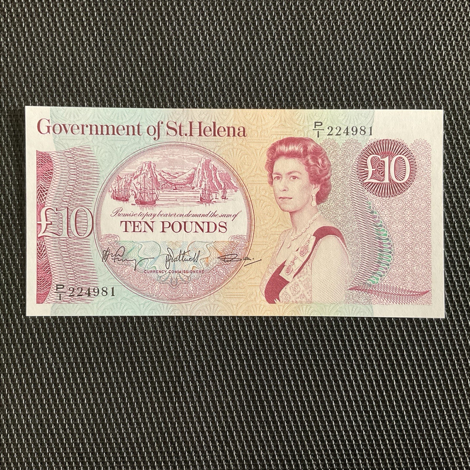 SAINT HÉLÈNE: 10 Pounds ND 1985, Pick 8b, NEUF/UNC 💥
