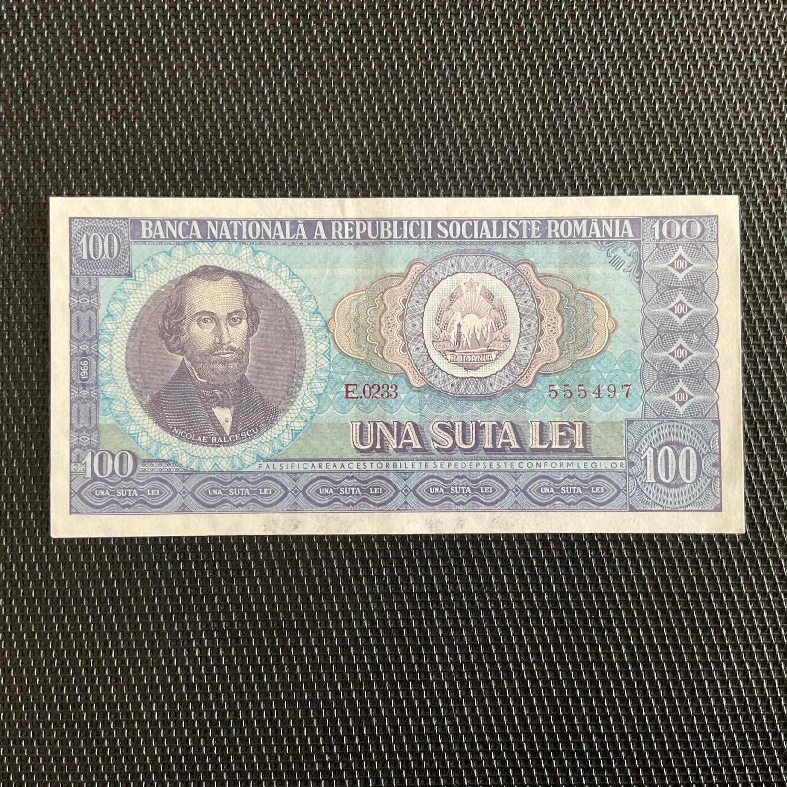 ROUMANIE: 100 Lei 1966, Pick 97b, Pr.NEUF/AUNC 🌐