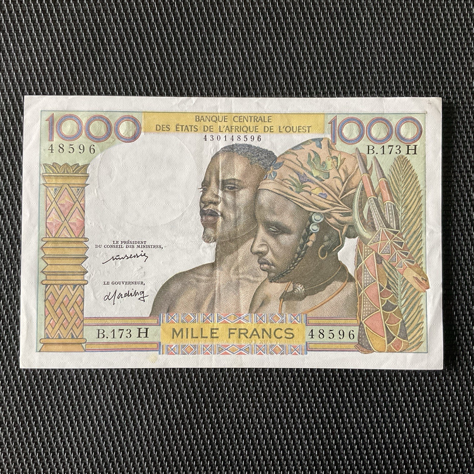 NIGER: 1000 Francs 1965, BCEAO, Pick 603Hm, SUP/XF 🌐