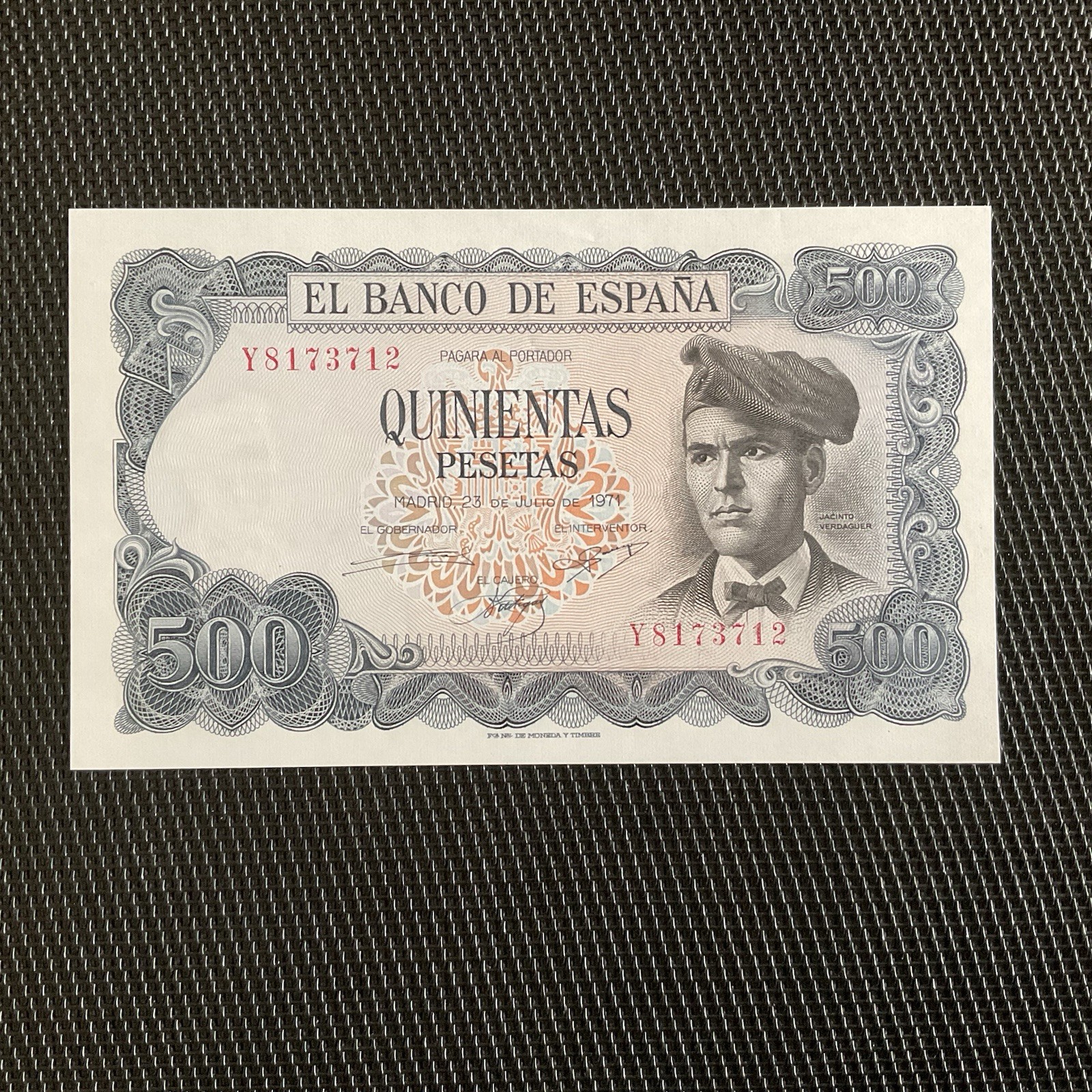 ESPAGNE: 500 Pesetas 23/07/1971, Pick 153, NEUF/UNC 💥