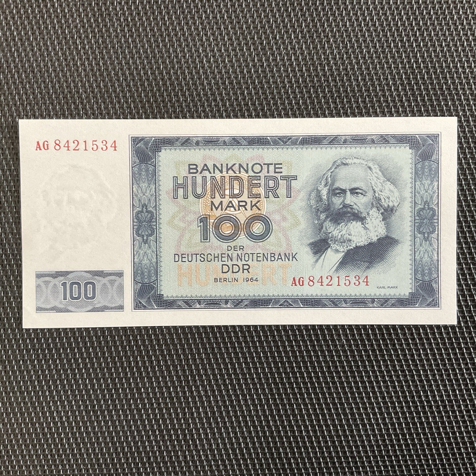 ALLEMAGNE DE L’EST: 100 Mark 1964, Pick 26, Pr.NEUF/AUNC 🌐